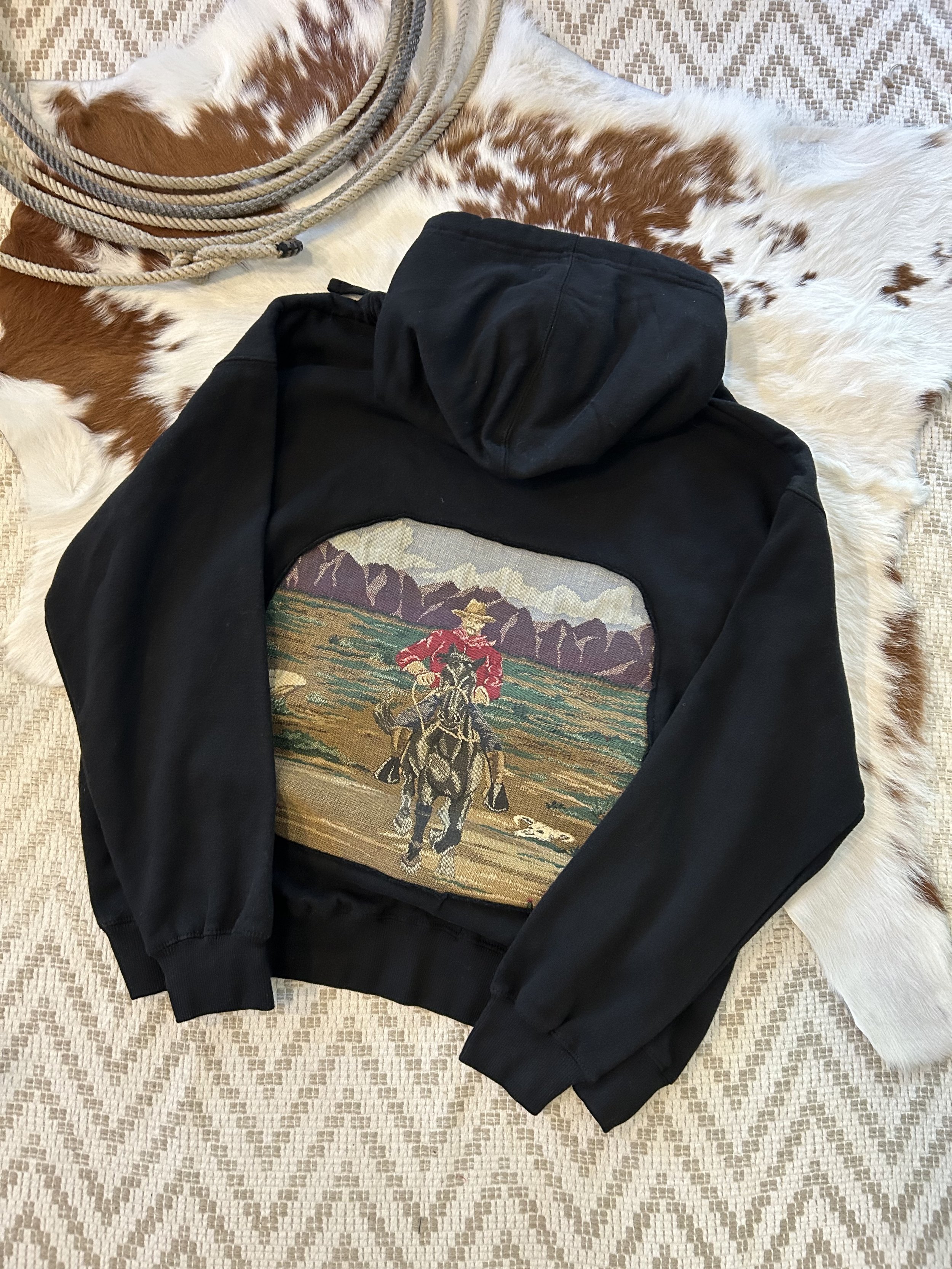 Lone Cowboy Hoodie! Large