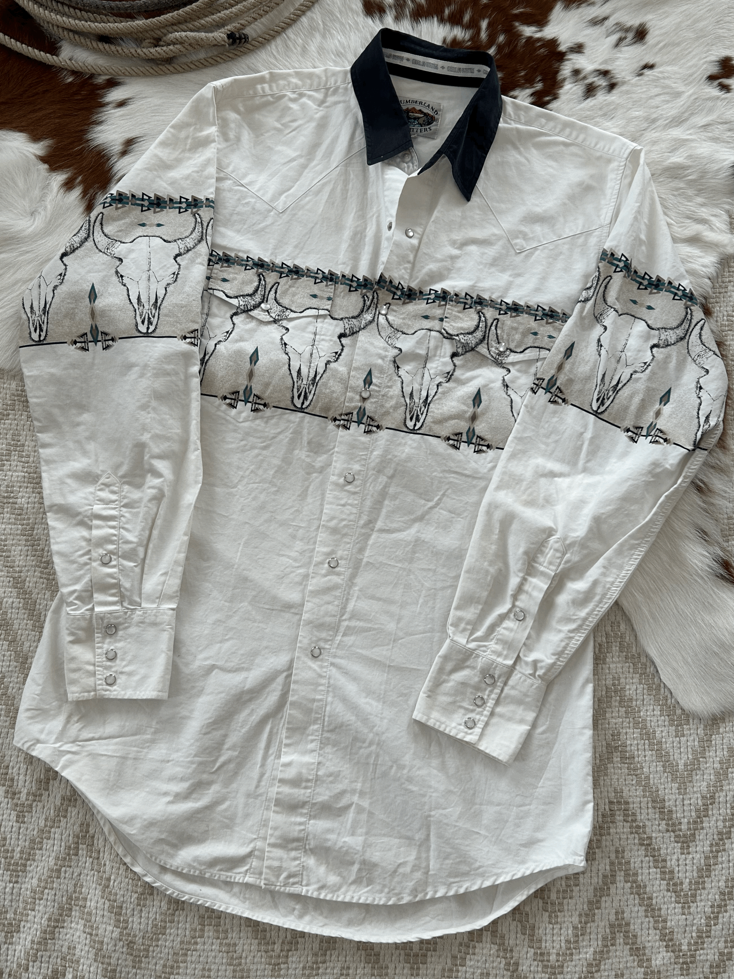 Steer Head Pearlsnap Large