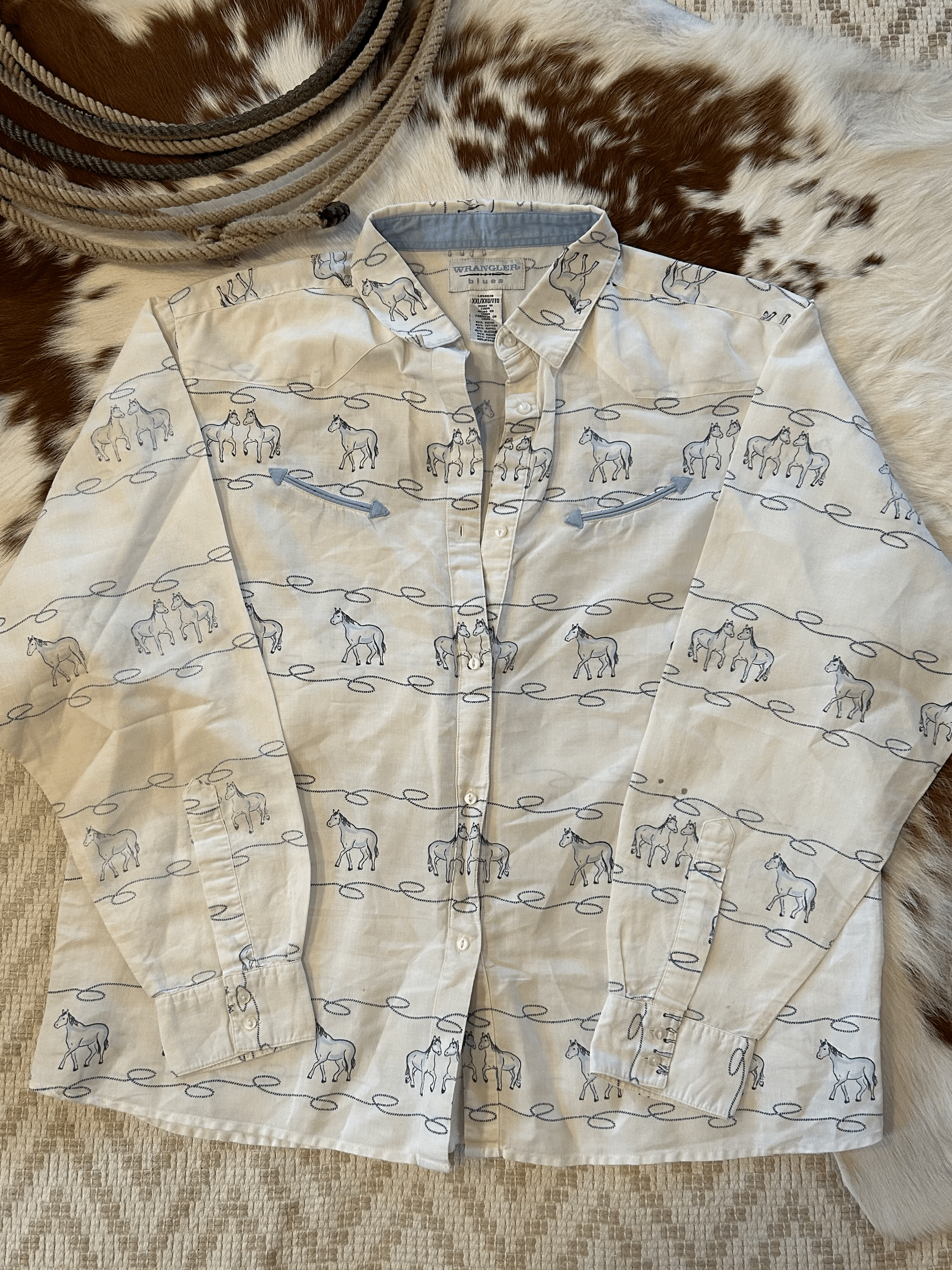 Wrangler Blues Button Up XXL