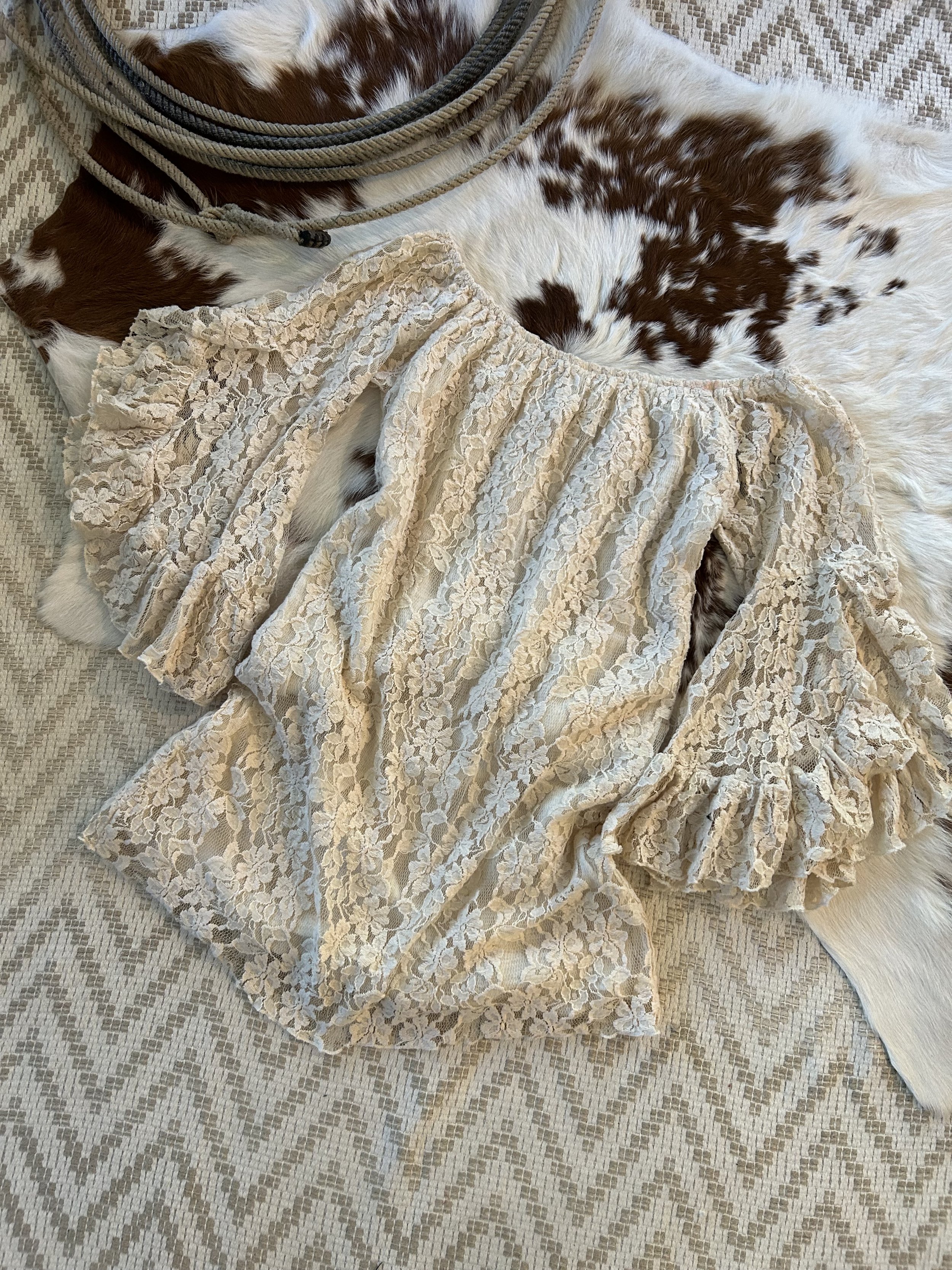 Bell Sleeve Lace Mini Dress! XS