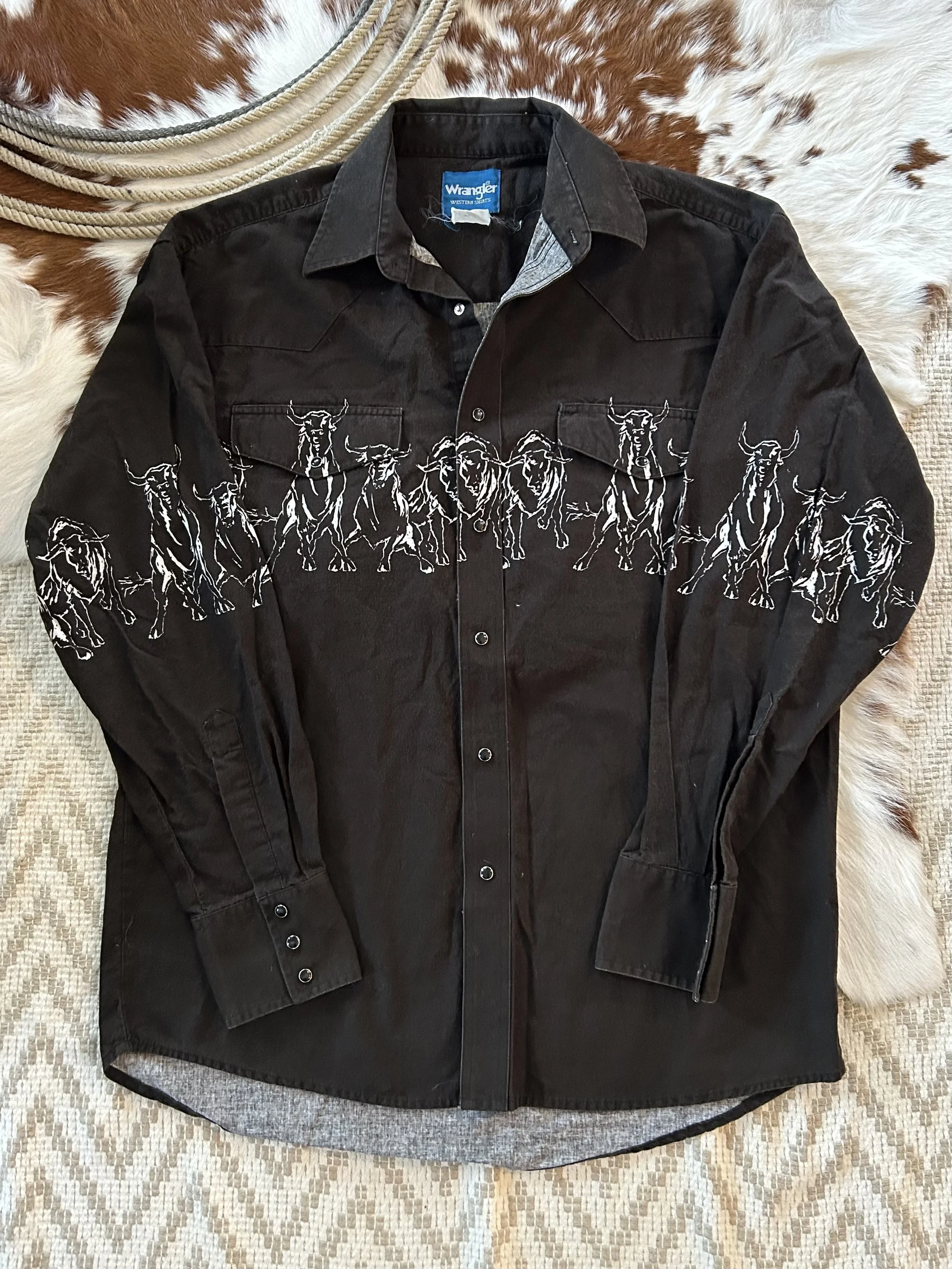 VTG Wrangler Pearlsnap XL