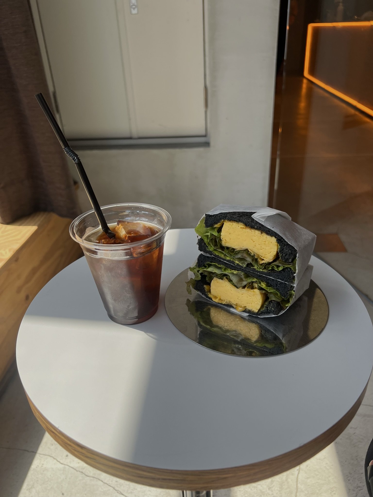 Egg Sandwich at Book & Bed, Shinjuku