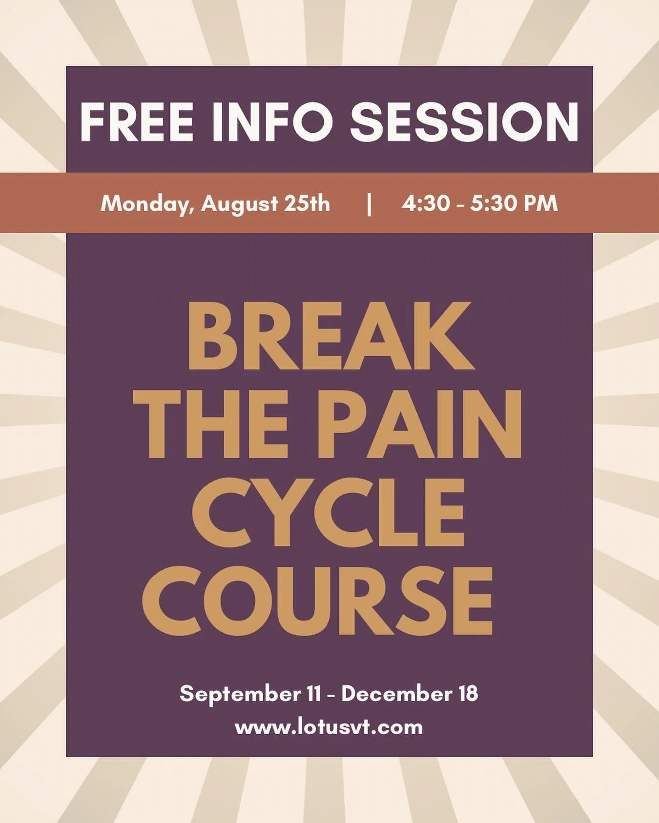 Join me this afternoon on Zoom for a free info session about my upcoming course and nervous system coaching program for people living with chronic pain. 

I&rsquo;ll explain how the course works, the science behind it, and what kind of results are tr