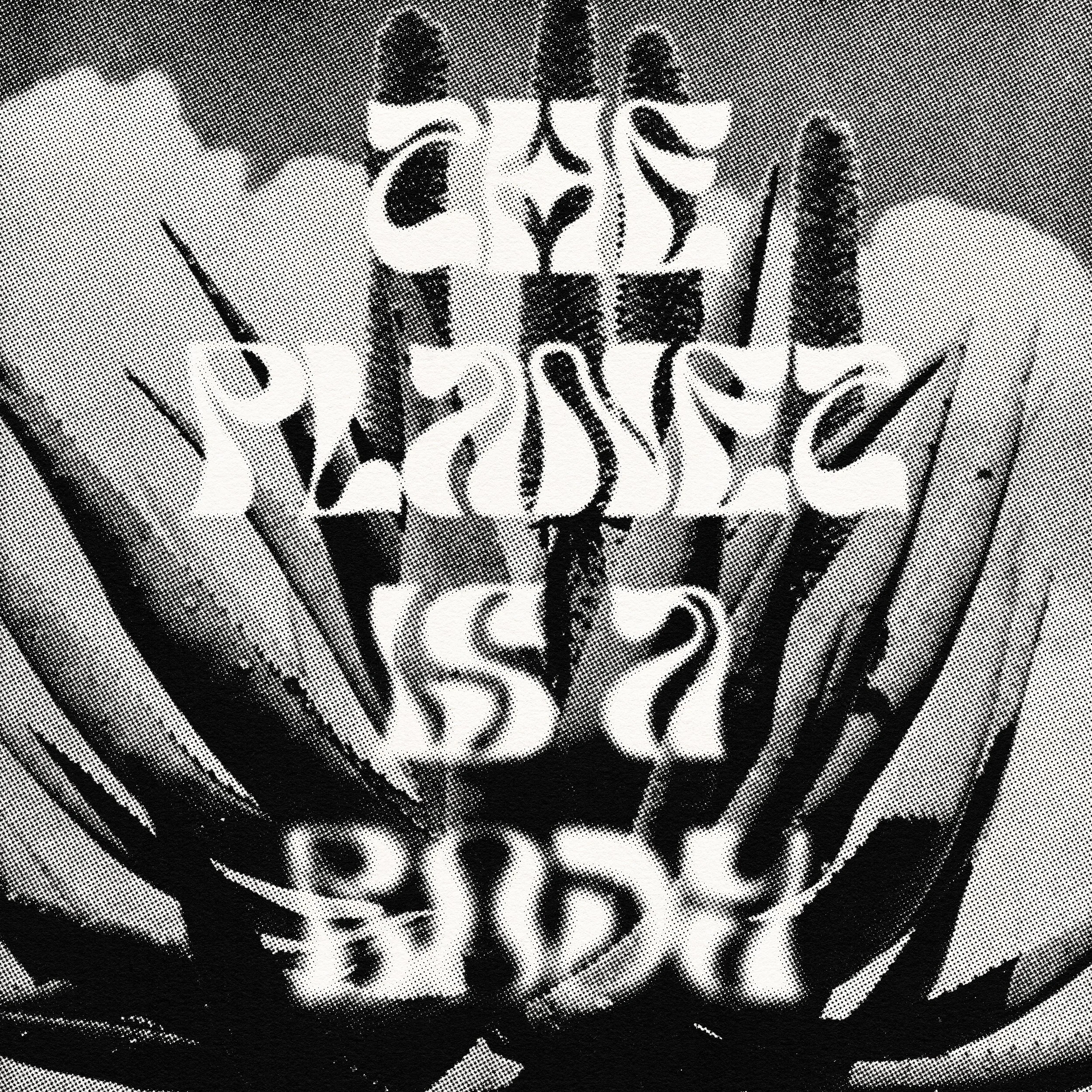 A stylized, halftone black and white close-up image of a Liberty Bell, with the word 'Liberty' written below.