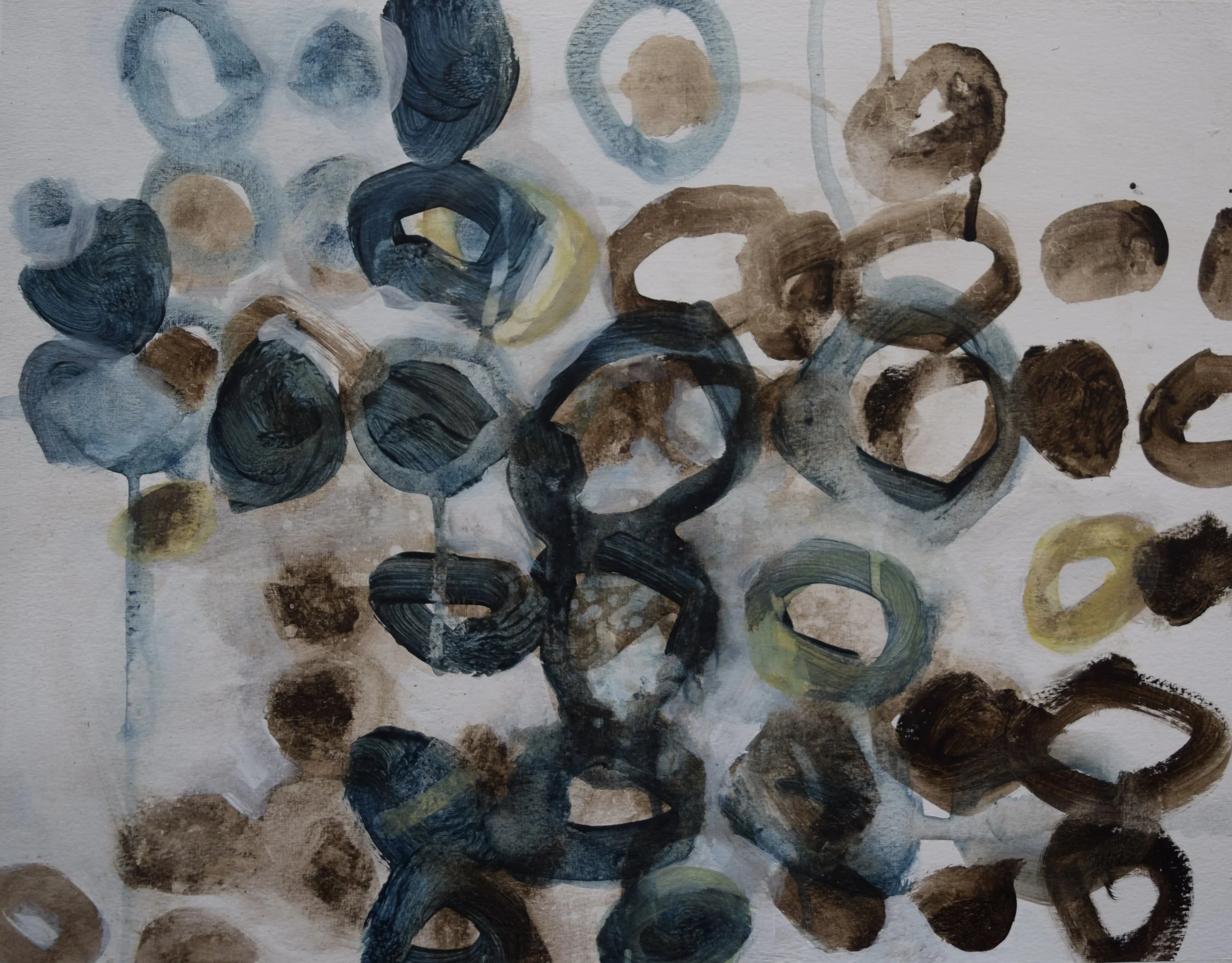 Untitled. Aqua oils on paper.