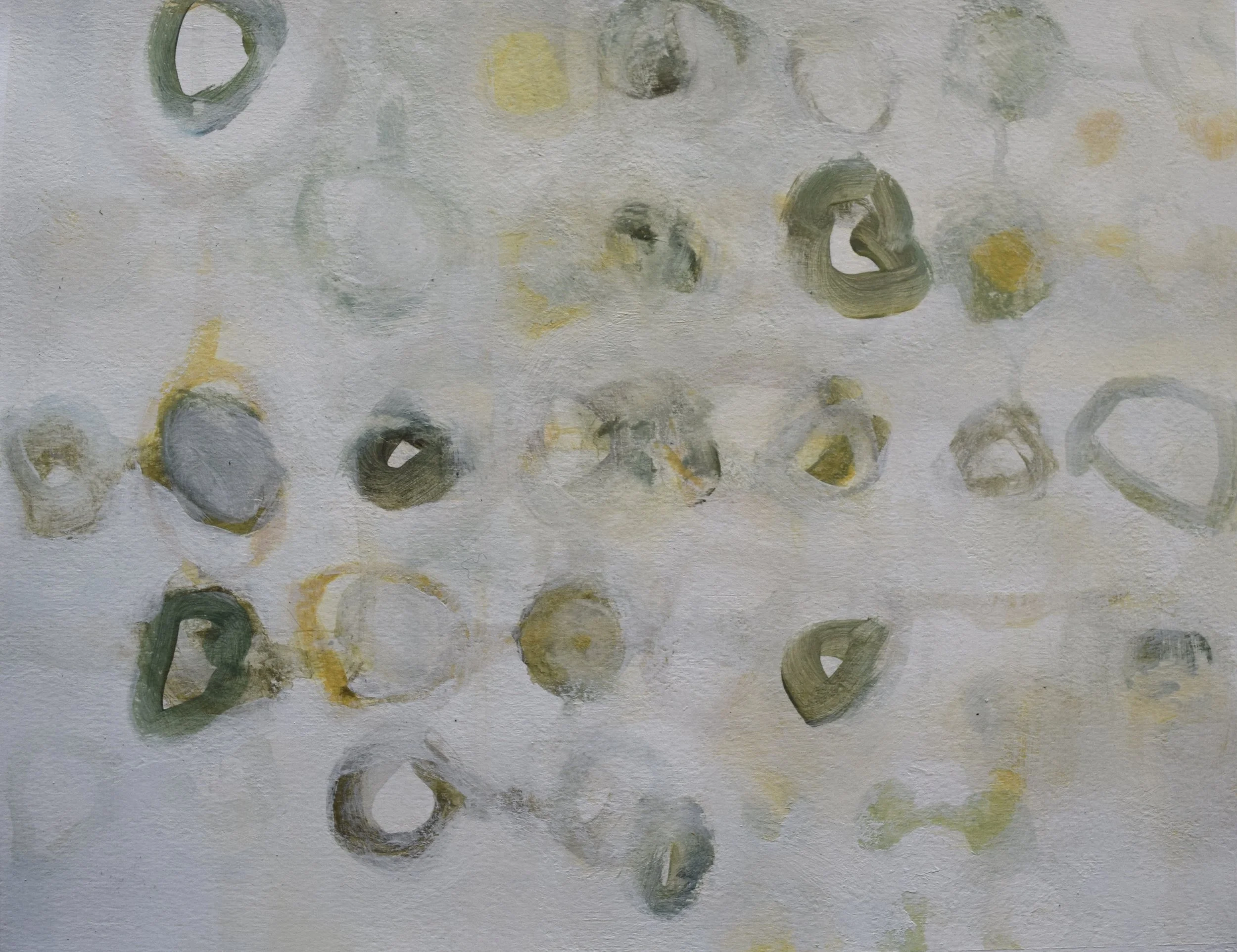 Untitled. Aqua oil on paper.