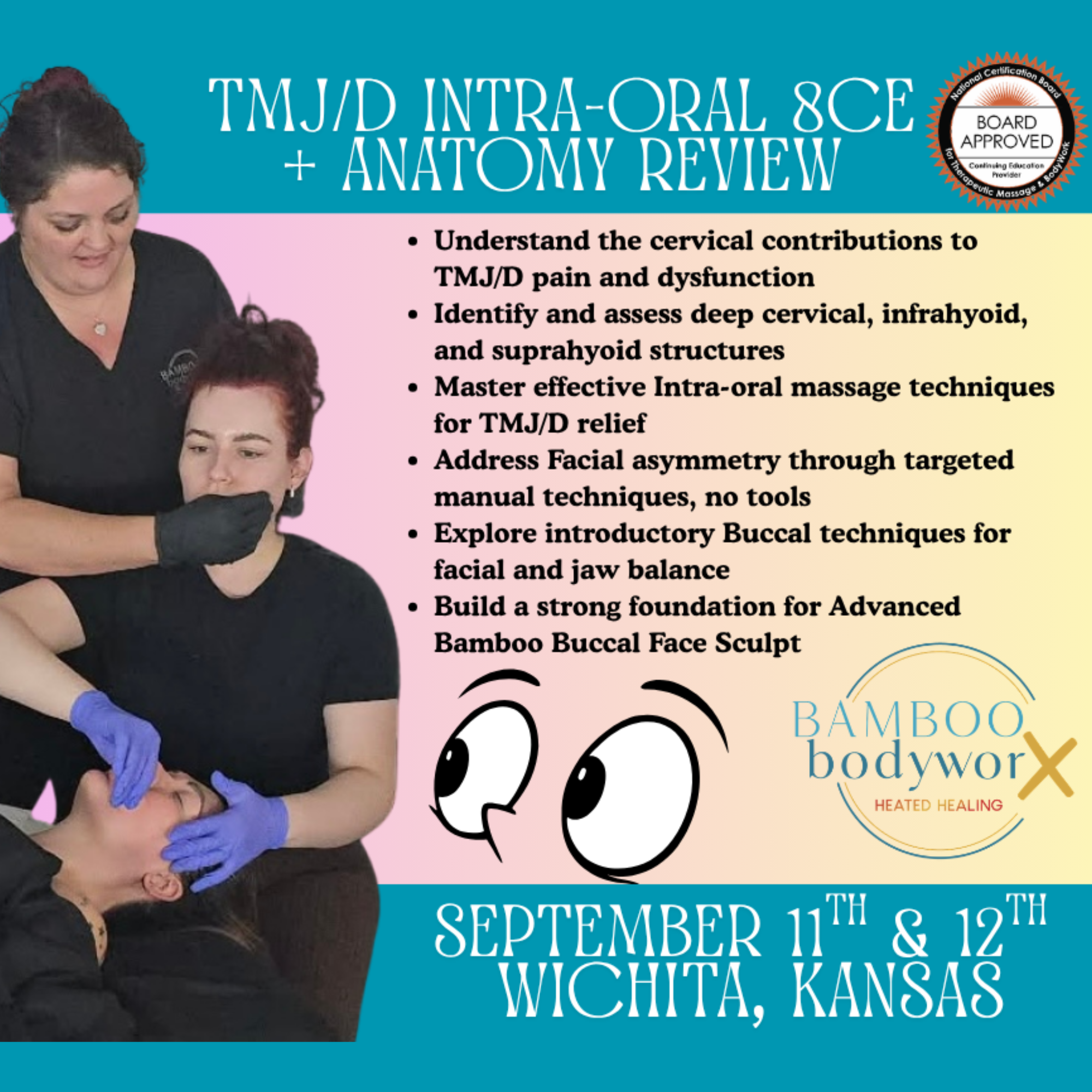 LIVE- Wichita, KANSAS -TMJ/D Intra-Oral Massage + Bamboo Buccal Face Sculpt