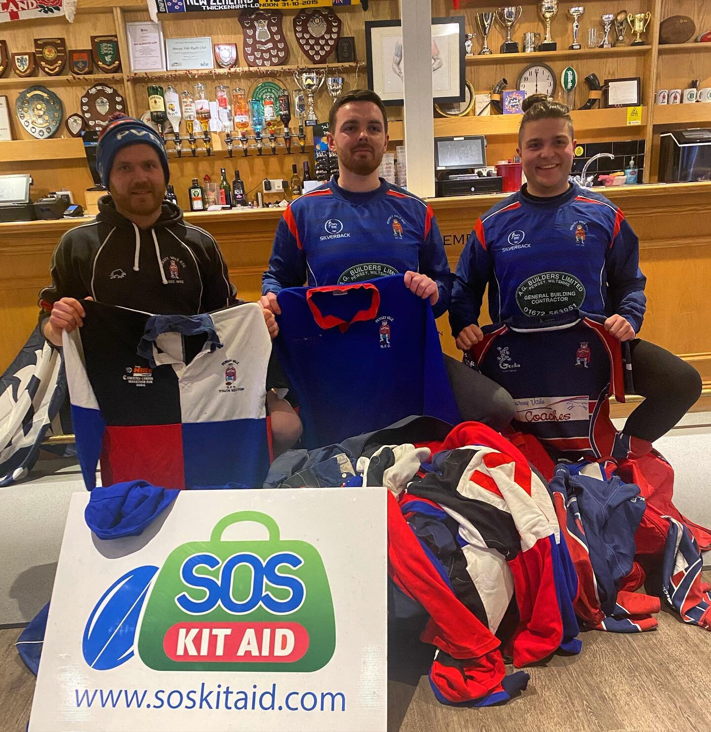 Really proud to have donated lots of old kit to SOS kit aid. 

Richard came and collected Pewsey Vale kits of years gone by last week. It was great to meet Richard and hear about where the kit will go. 

If anyone has any sports kit they no longer ne