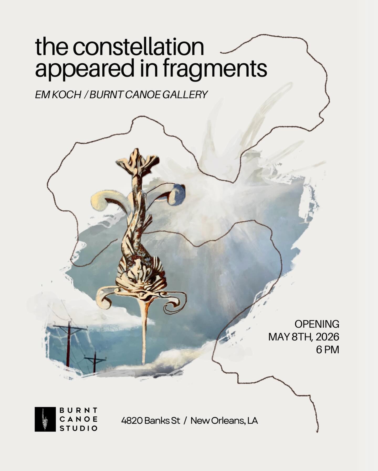 Excited to announce an upcoming solo exhibition of paintings and drawings &mdash; opening May 8th at 6pm