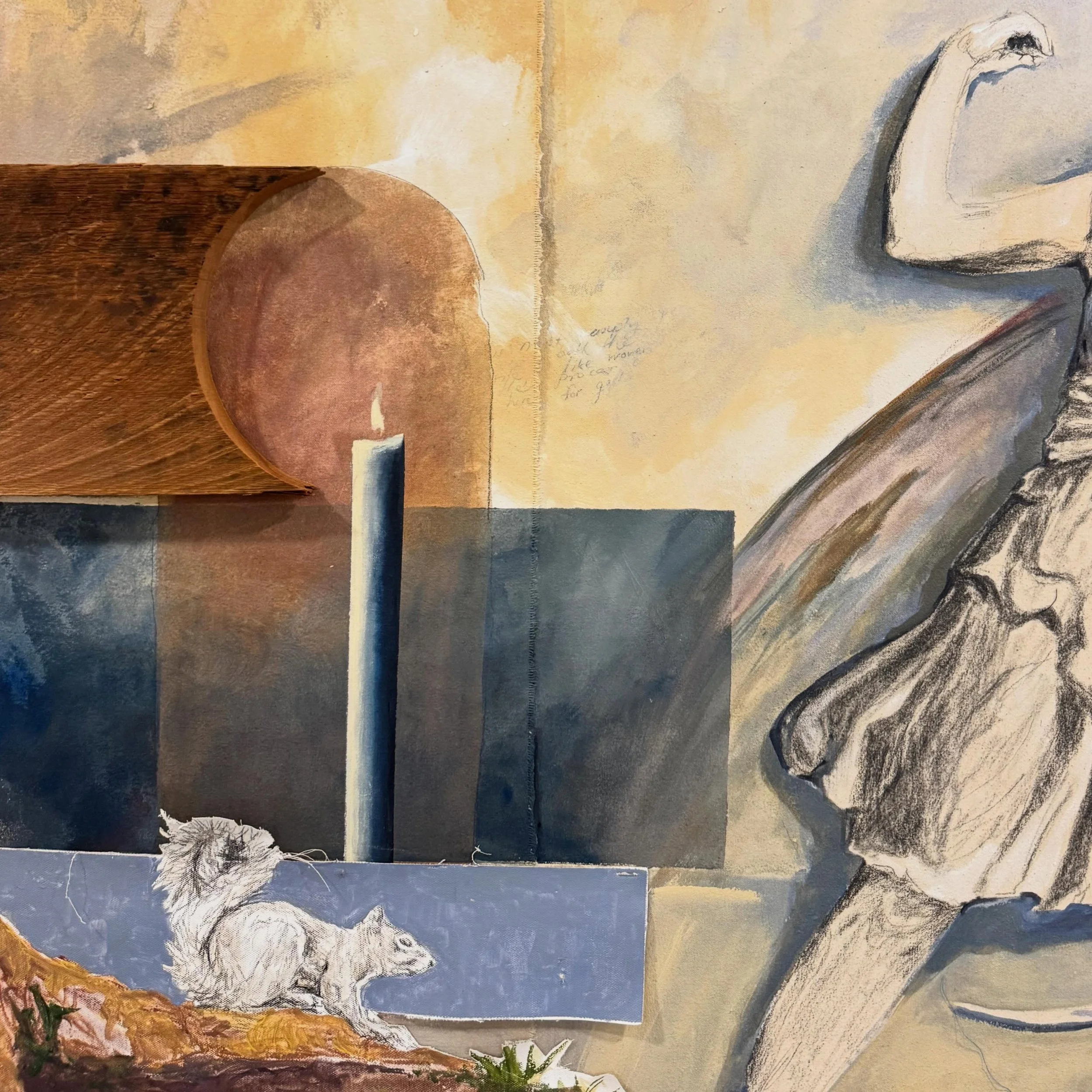 Some detail shots from various works in the show, The Constellation appeared in Fragments