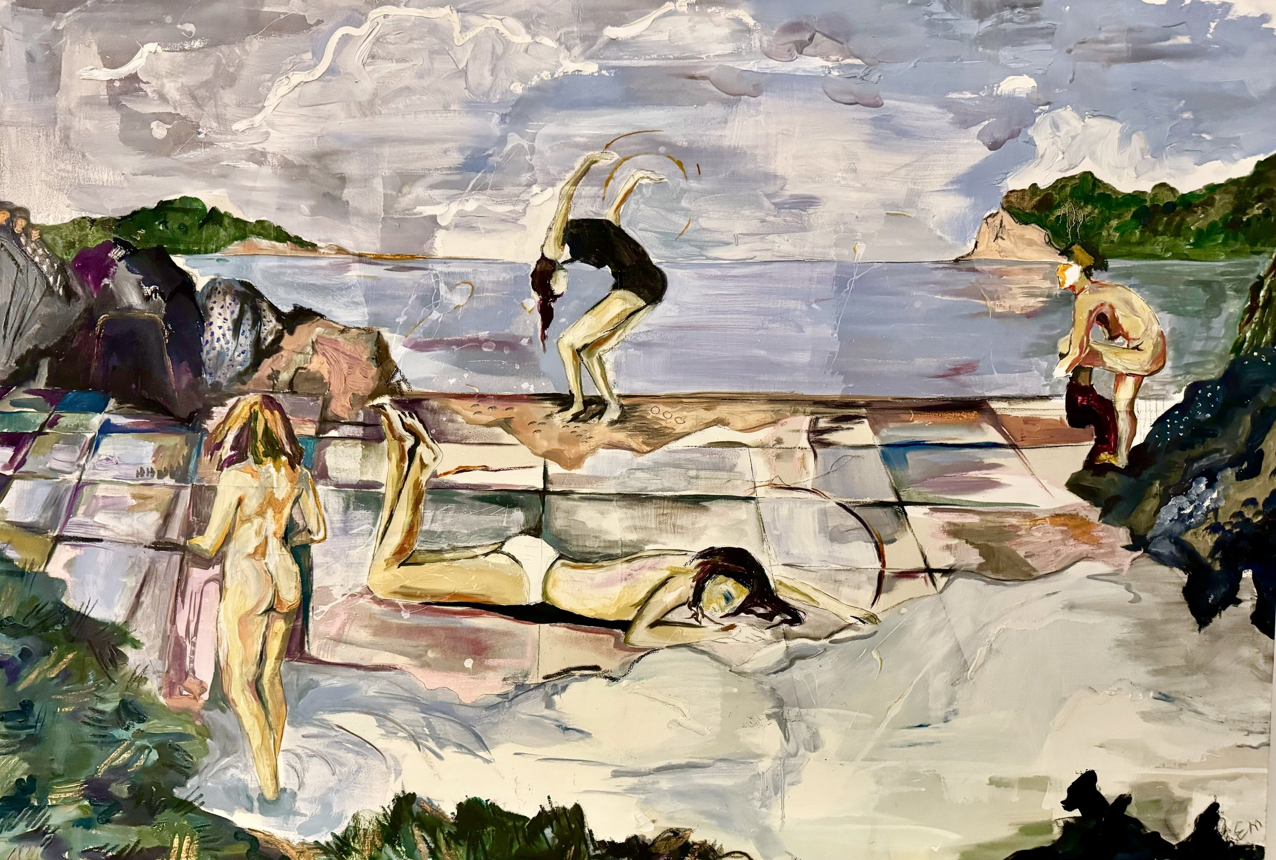Marinade // 34 x 52 inches // Oil and graphite on linen // 2020