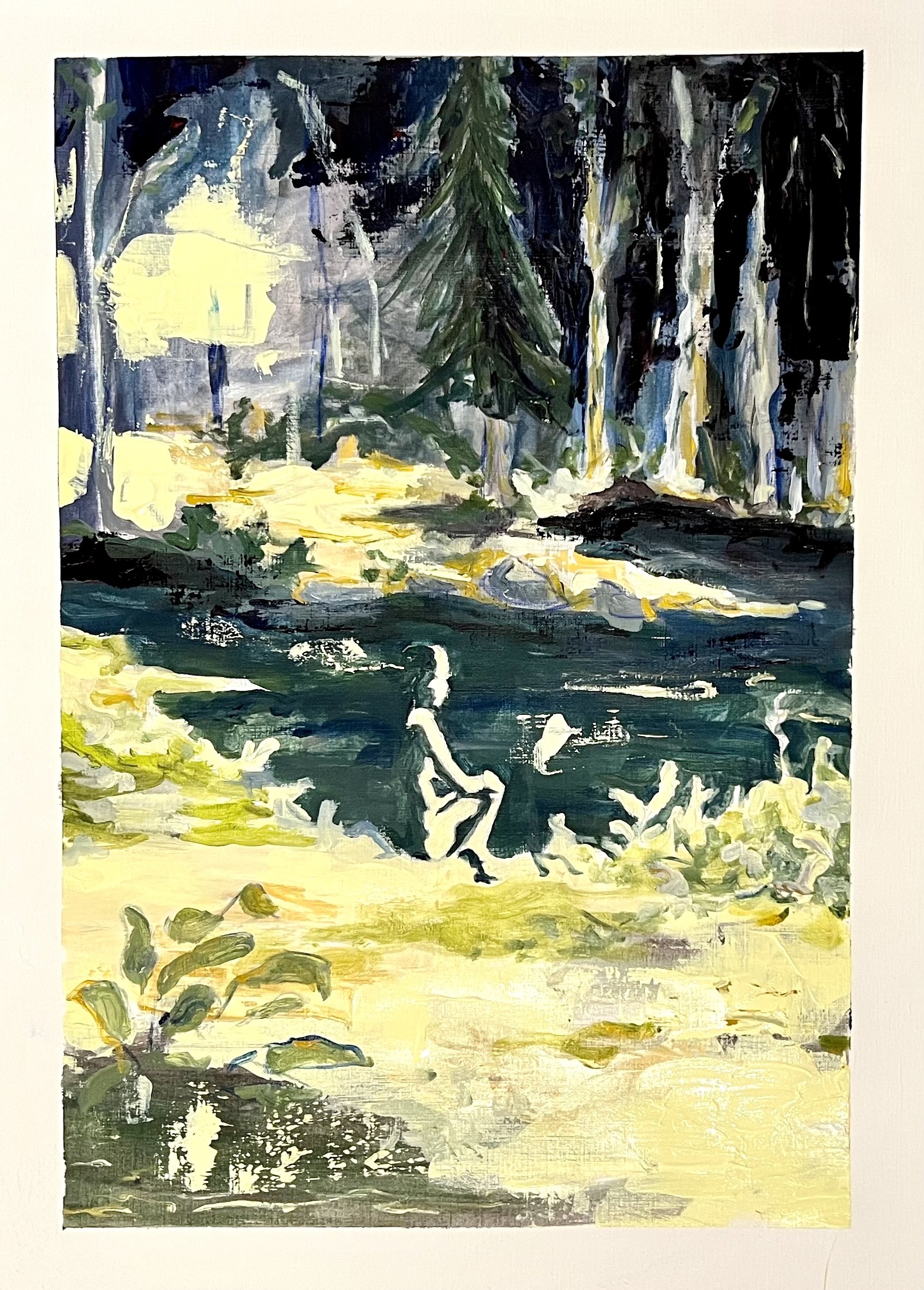Nostos Algia // 18 x 24 inches // Acrylic on paper