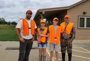  Hosting youth hunts and mentoring young hunters. 