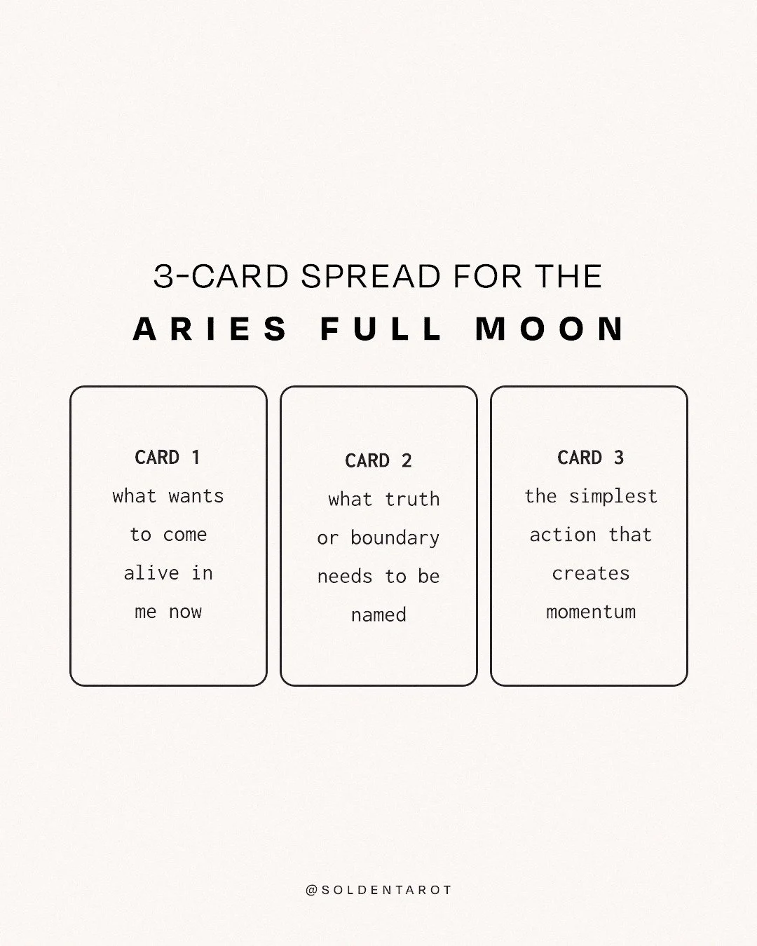 this aries full moon wants you to remember your power 🌝

to speak truth, set boundaries, and take the smallest step that gets the energy moving again.

some journal prompts to go along with this tarot spread:
&rarr; what truth needs to be said out l