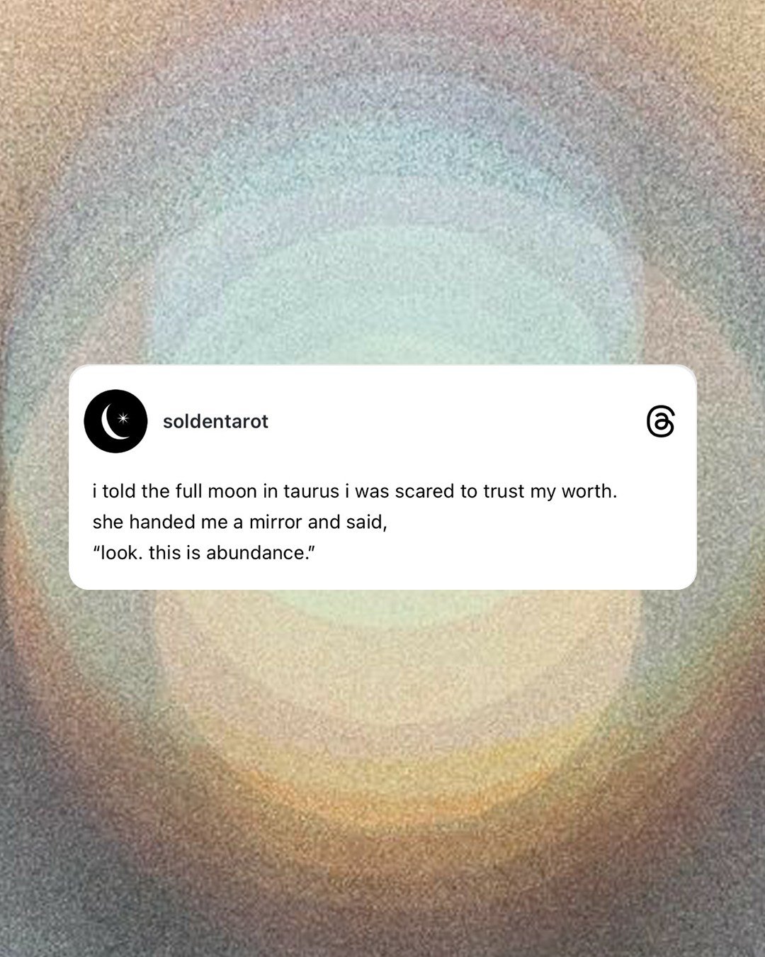 the taurus full moon is teaching me to trust the quiet parts again 🌕