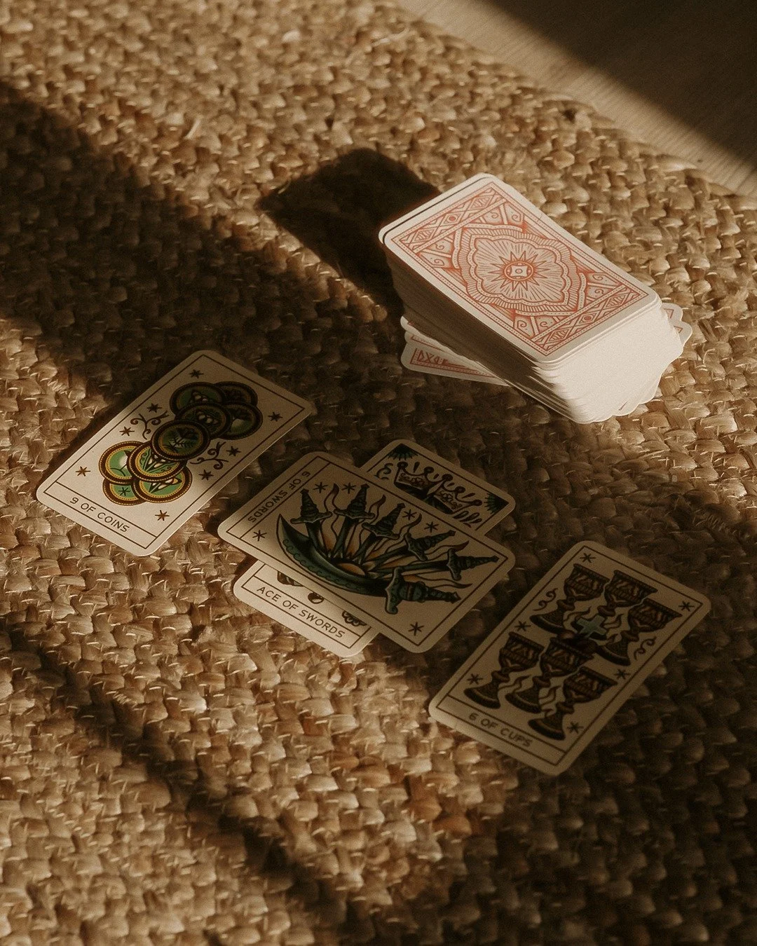 the &ldquo;small cross,&quot; a 4-card spread i come back to again and again.

card 1: the energy moving through you
card 2: what&rsquo;s crossing it (the help or the challenge)
card 3: what&rsquo;s ready to be released
card 4: what&rsquo;s waiting t