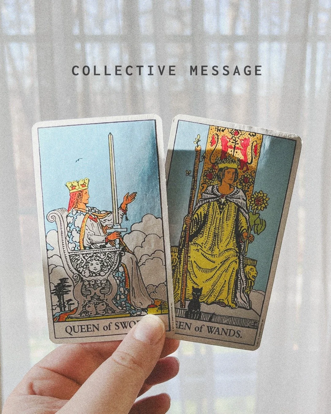 FOR THE COLLECTIVE 🔮

queen of swords. queen of wands.

aka: the i know who the hell i am combo

a reminder that you&rsquo;re allowed to be clear, you&rsquo;re allowed to be bold, and you&rsquo;re absolutely allowed to take up space. these queens sh