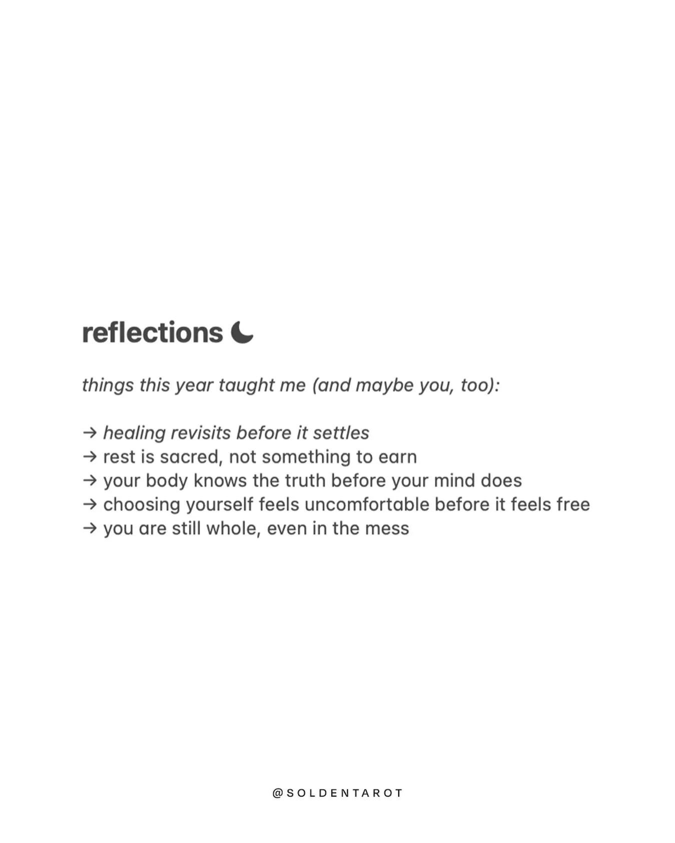end of year reflections ✨