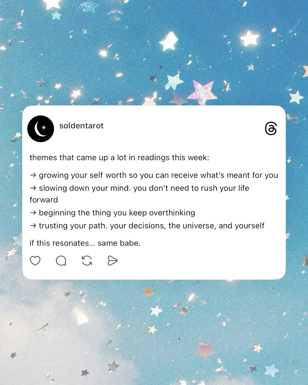 sometimes we just need the reminder we&rsquo;re not the only one moving through something.