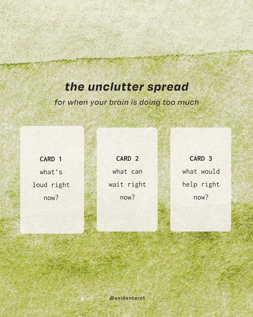 my brain has been in overdrive lately 🙂&zwj;&harr;️

this spread helped me sort through the noise, so i&rsquo;m leaving it here for you too, just in case you&rsquo;re feeling the same.

reading spots are open if you want someone to sort it out with.