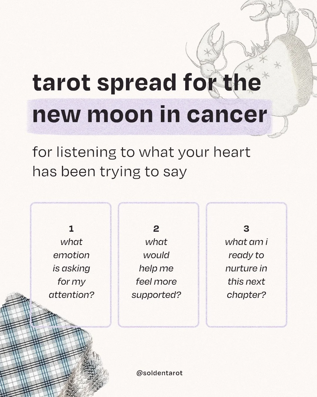 the new moon in cancer arrives tomorrow, inviting us to come back to ourselves.

cancer is the sign of home, emotional safety, intuition, and the quiet places within us that are asking to be cared for. with mercury still retrograde, this new moon isn