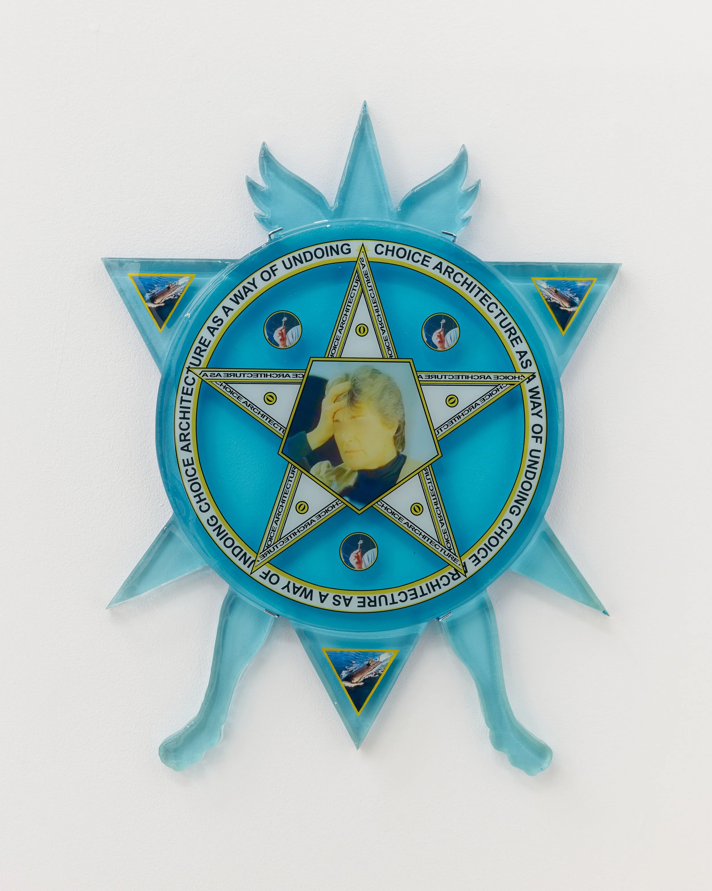 Nina Hartmann, Winged Relic (Belief Tracing), 2026.
Resin, UV print.
28.5 x 19 1/4 x 1 inches