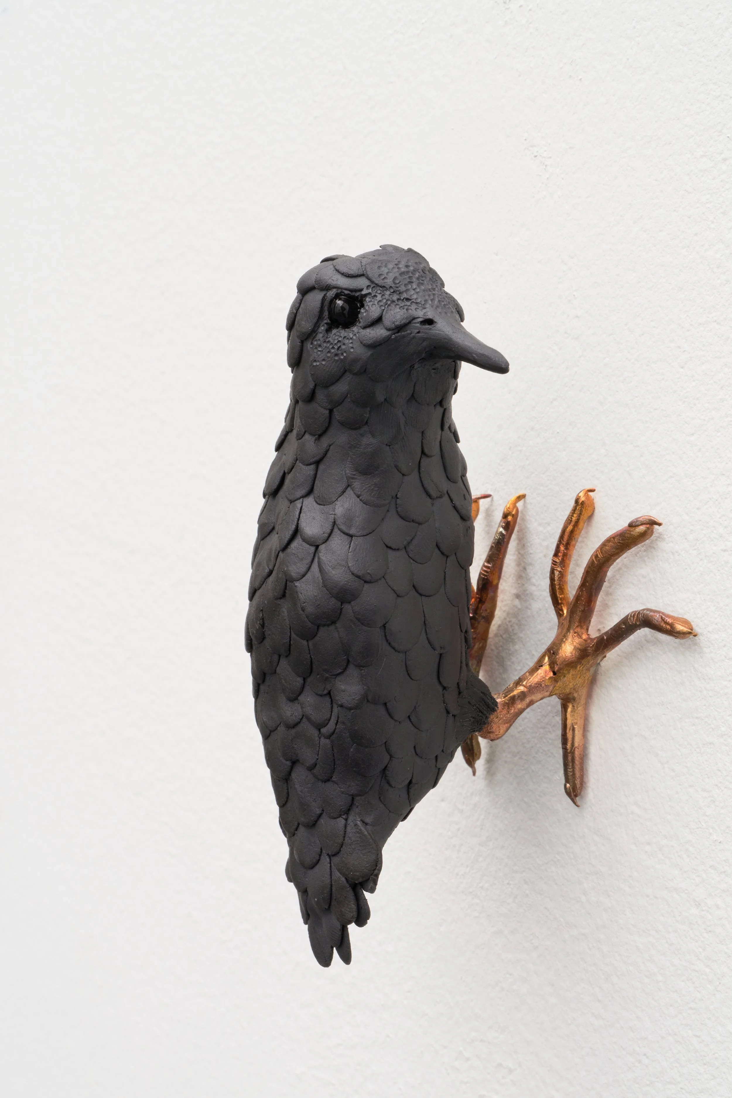 Bird, 2025, Ceramic and Bronze, 5 × 3.25 × 2 in | 13 × 8 × 5 cm
