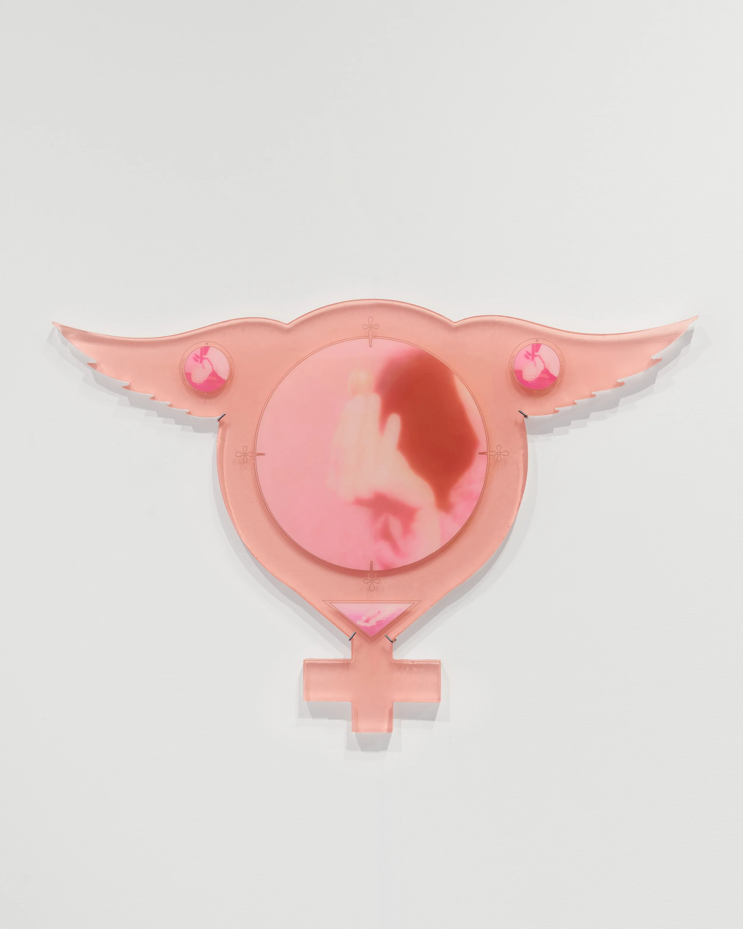 Nina Hartmann, Research Relic (Paranormal Remnant), 2026. Resin, UV print. 19 1/4 x 28 1/2 x 1 inches