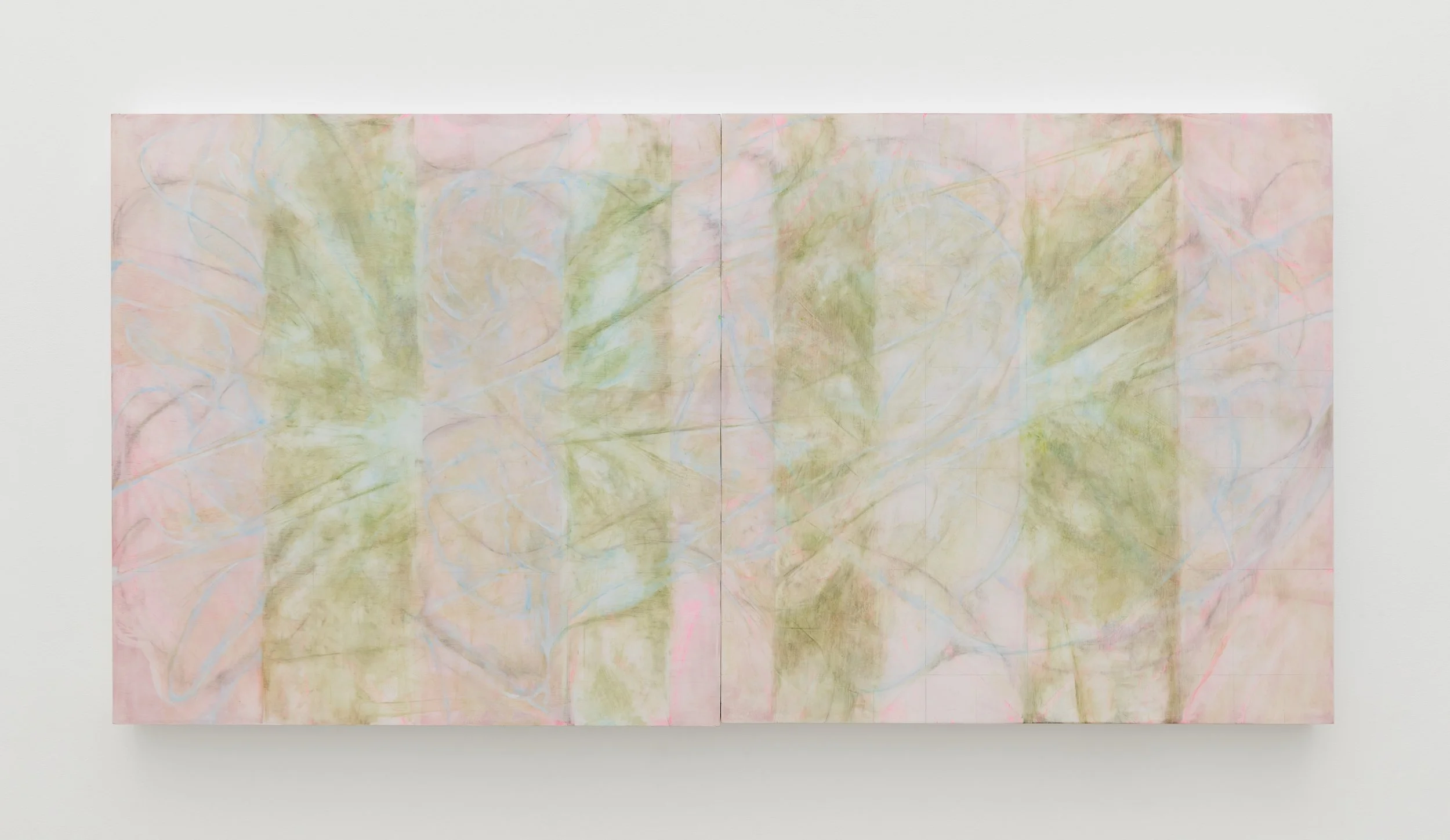 Ang Ziqi Zhang, A Million Vacancies, 2025, Oil and acrylic on panel, 24 x 48 in | 61 x 122 cm