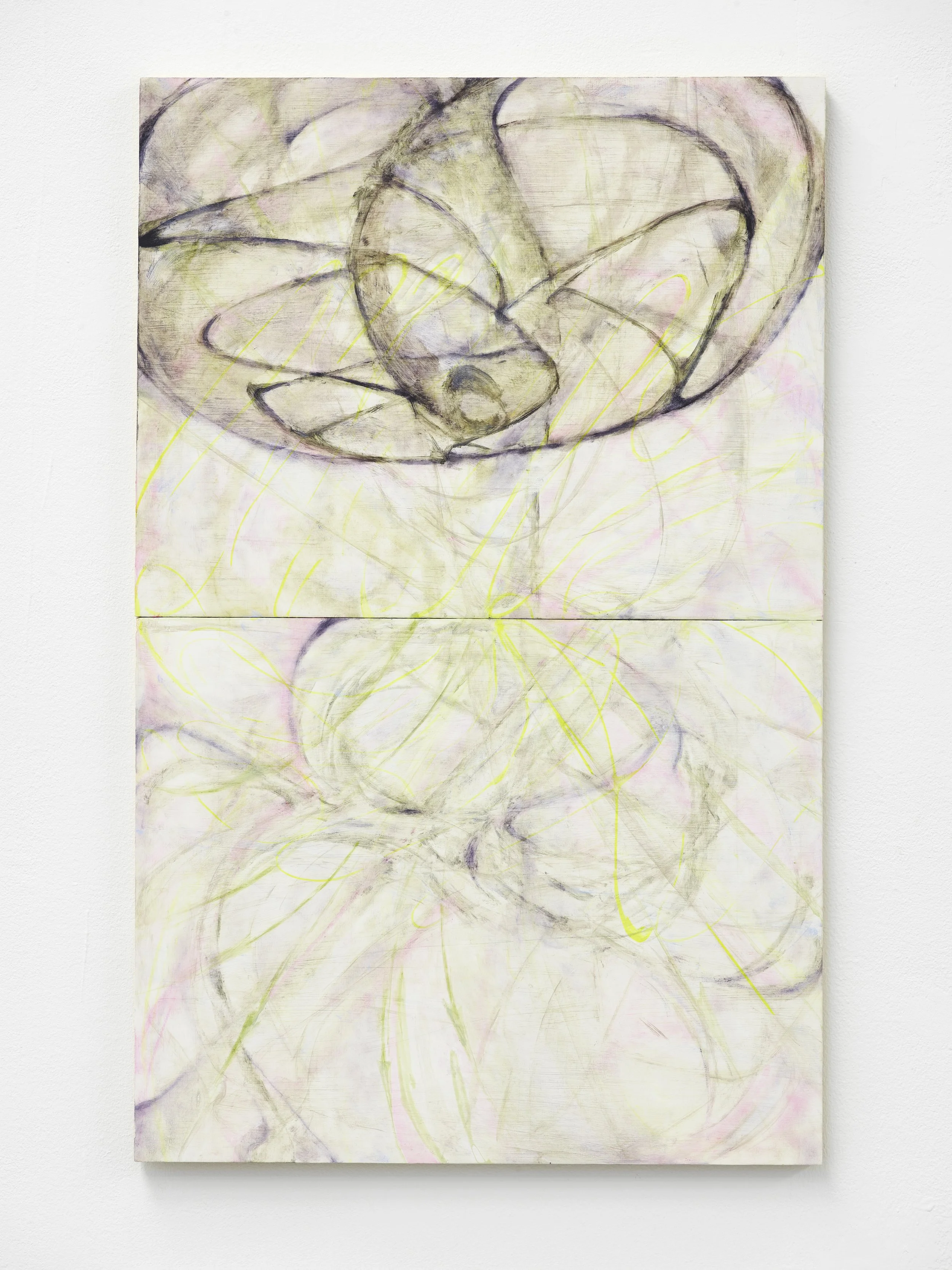 Hit, 2024. Oil and acrylic on wood. 32 x 20 inches | 81.8 x 50.8 cm