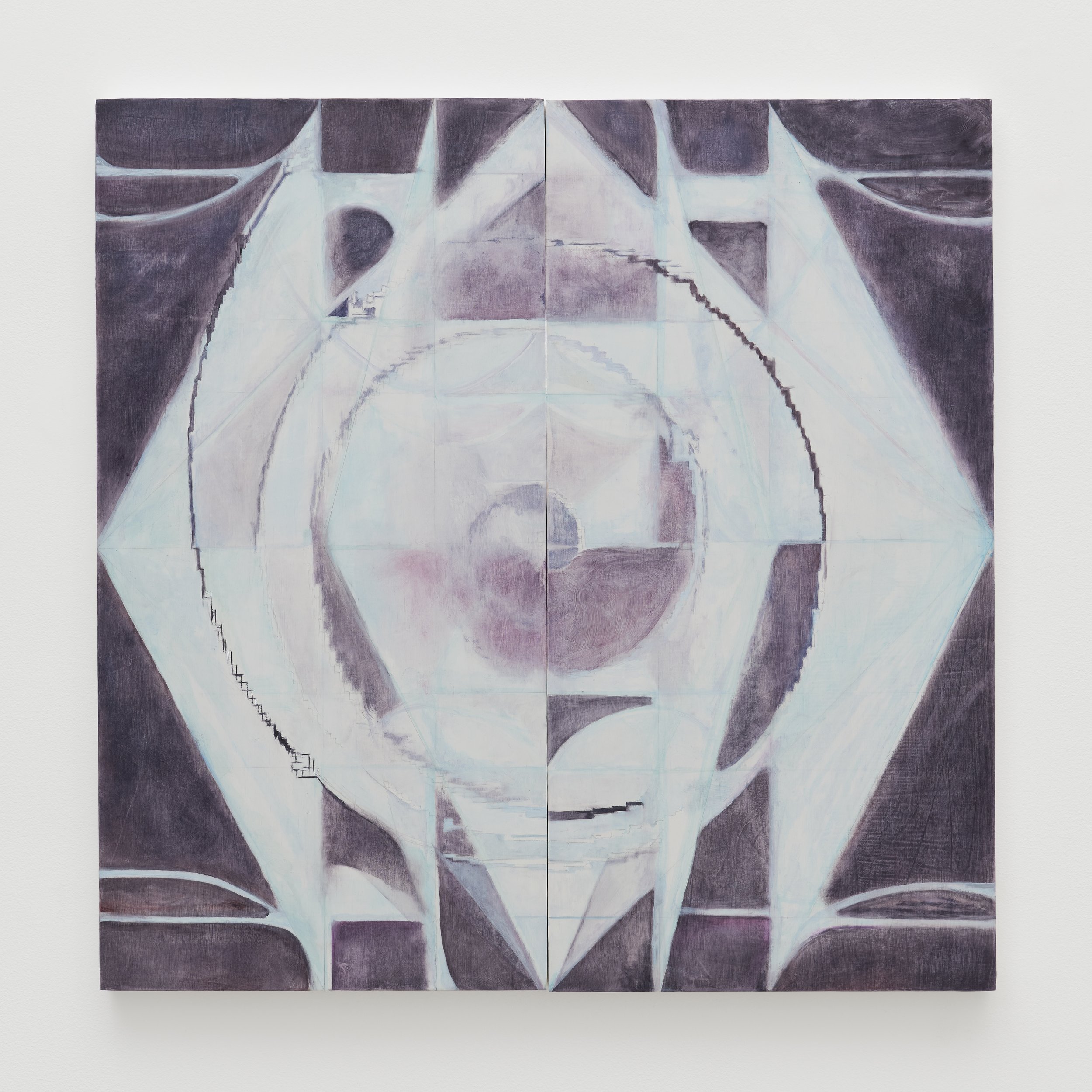 Second Order Condition, 2026, Oil and acrylic on panel, 24 x 24 inches | 61 x 61 cm