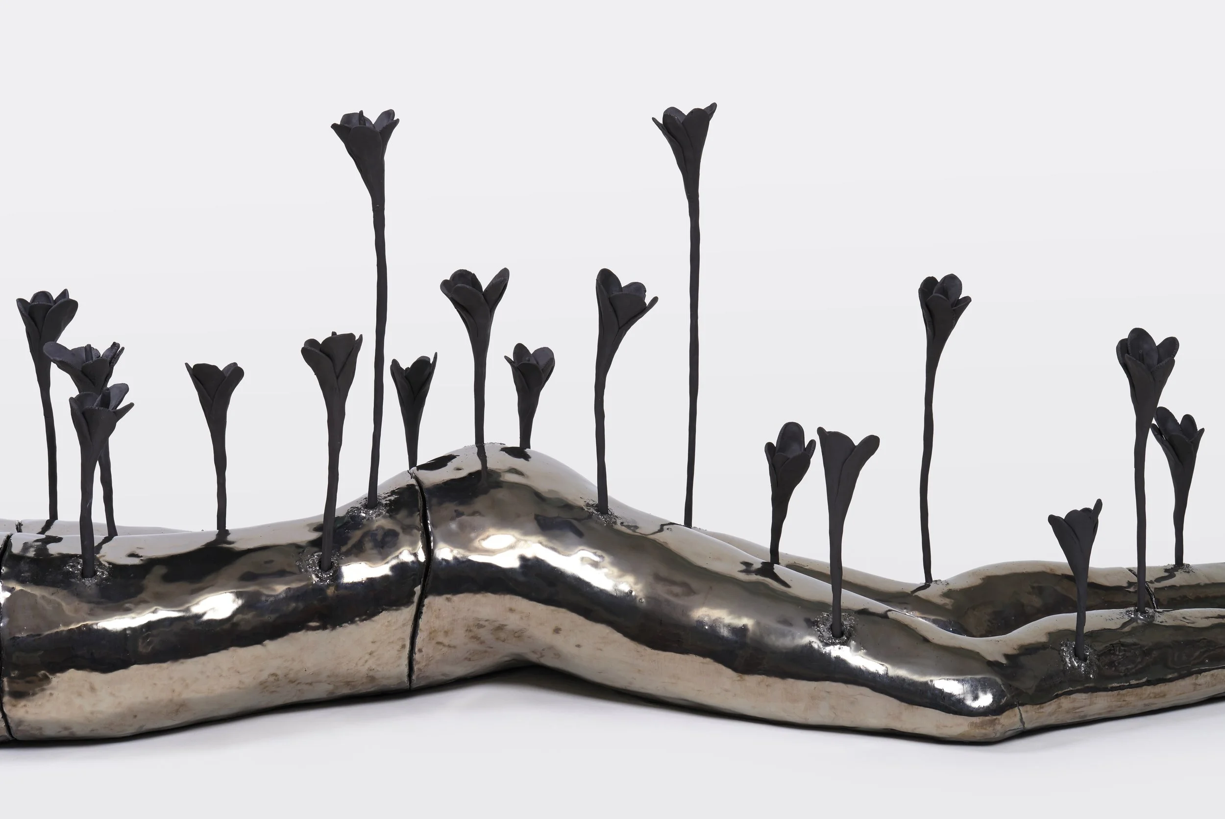 What was Left of me Bloomed (Detail), 2026, Ceramic, 83 × 30 × 20 in | 211 × 76 × 51 cm