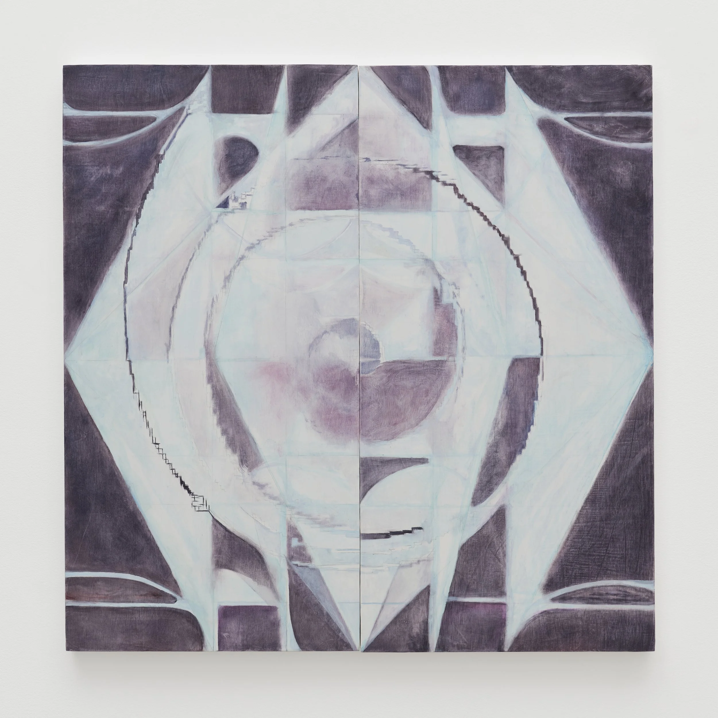 Ang Ziqi Zhang, Second Order Condition, 2025, Oil and acrylic on panel, 24 x 24 in | 61 x 61 cm