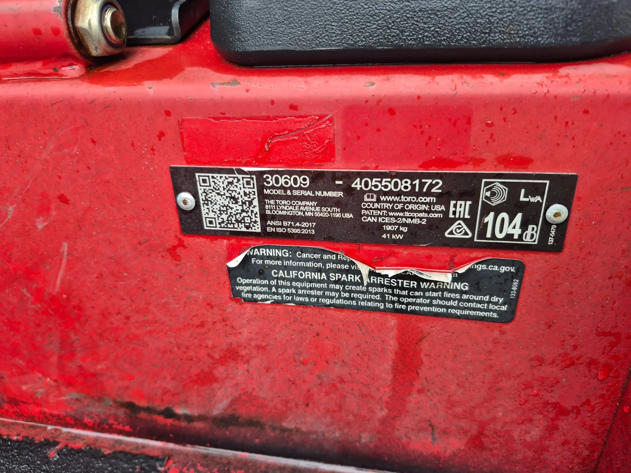 2019 Toro 4000D wide area mower 4 wheel drive