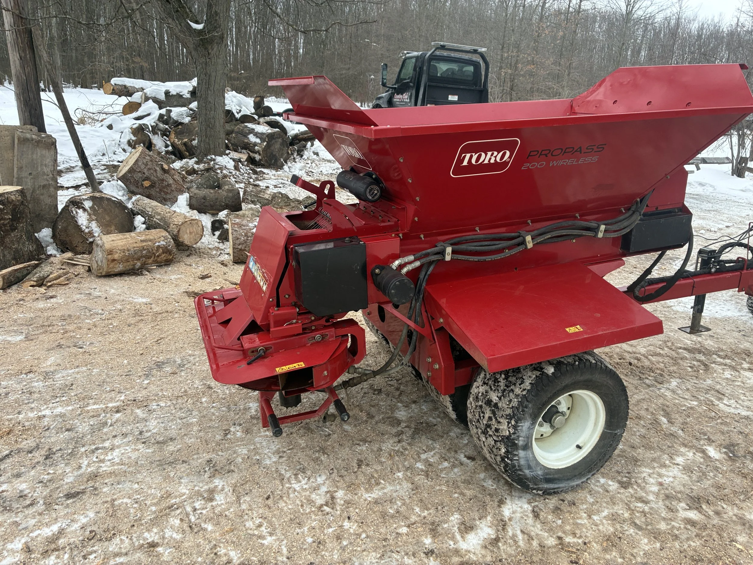 2011 Toro tow behind propass 200 topdresser