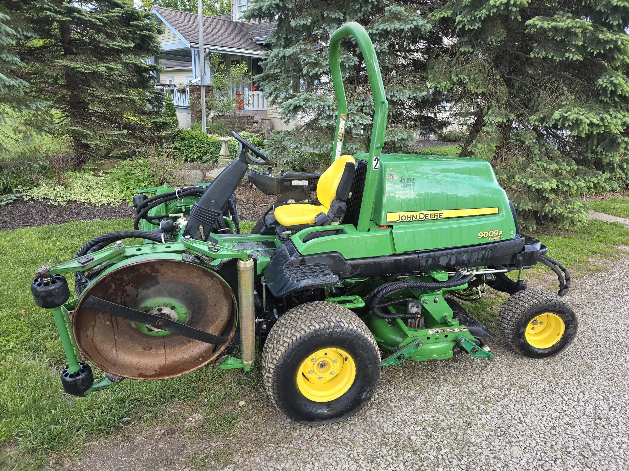 2016 John Deere 9009A  5 deck rotary mower