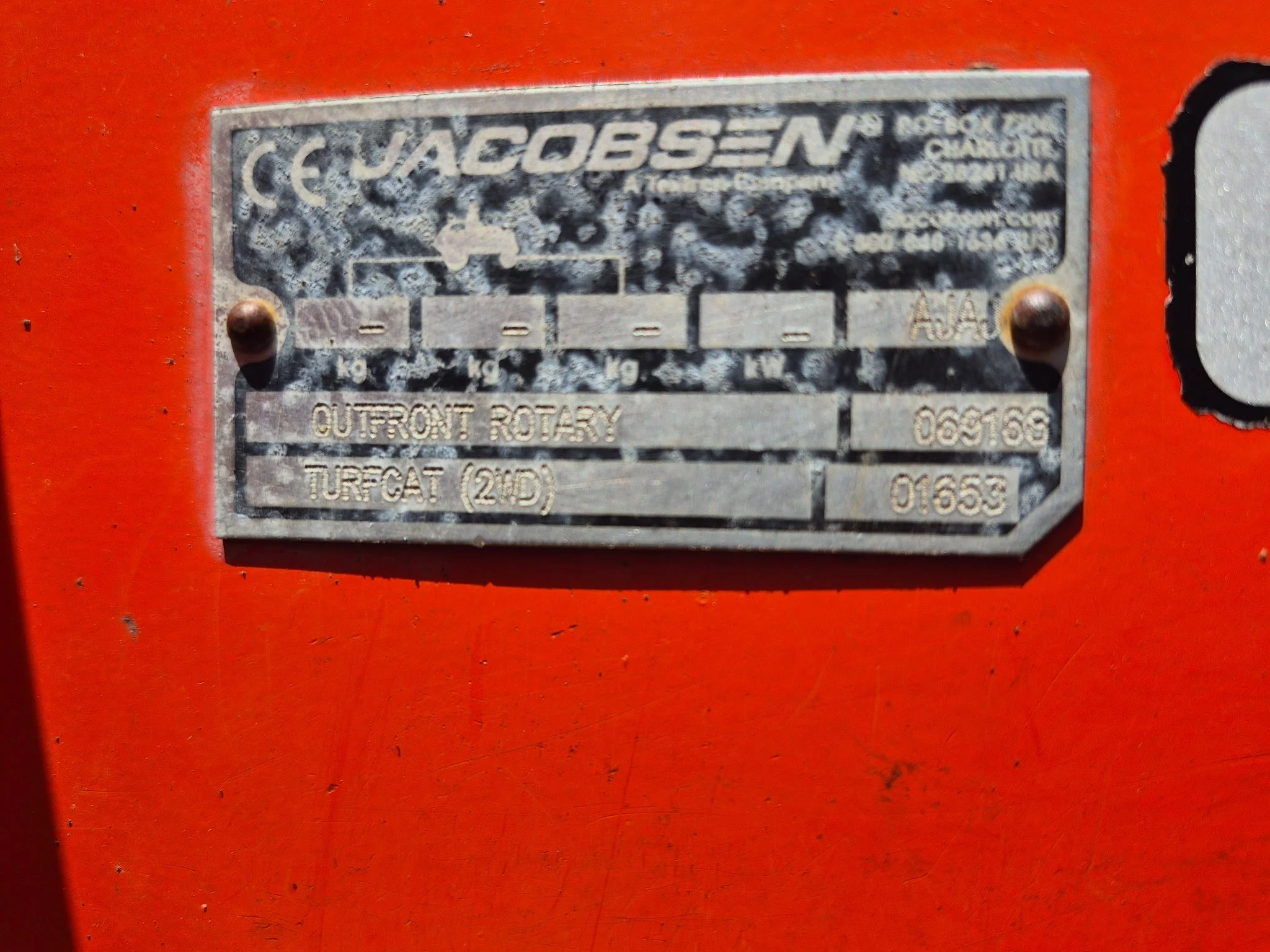 2010 Jacobsen Turfcat 628D outfront mower