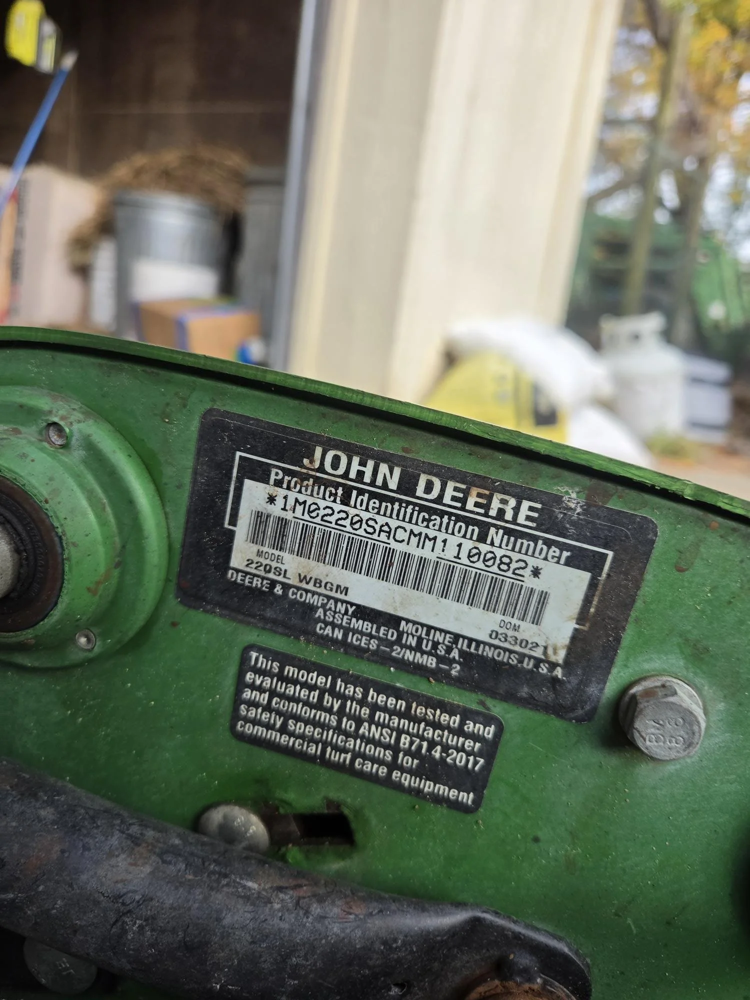 2021 john Deere  220SL greensmower