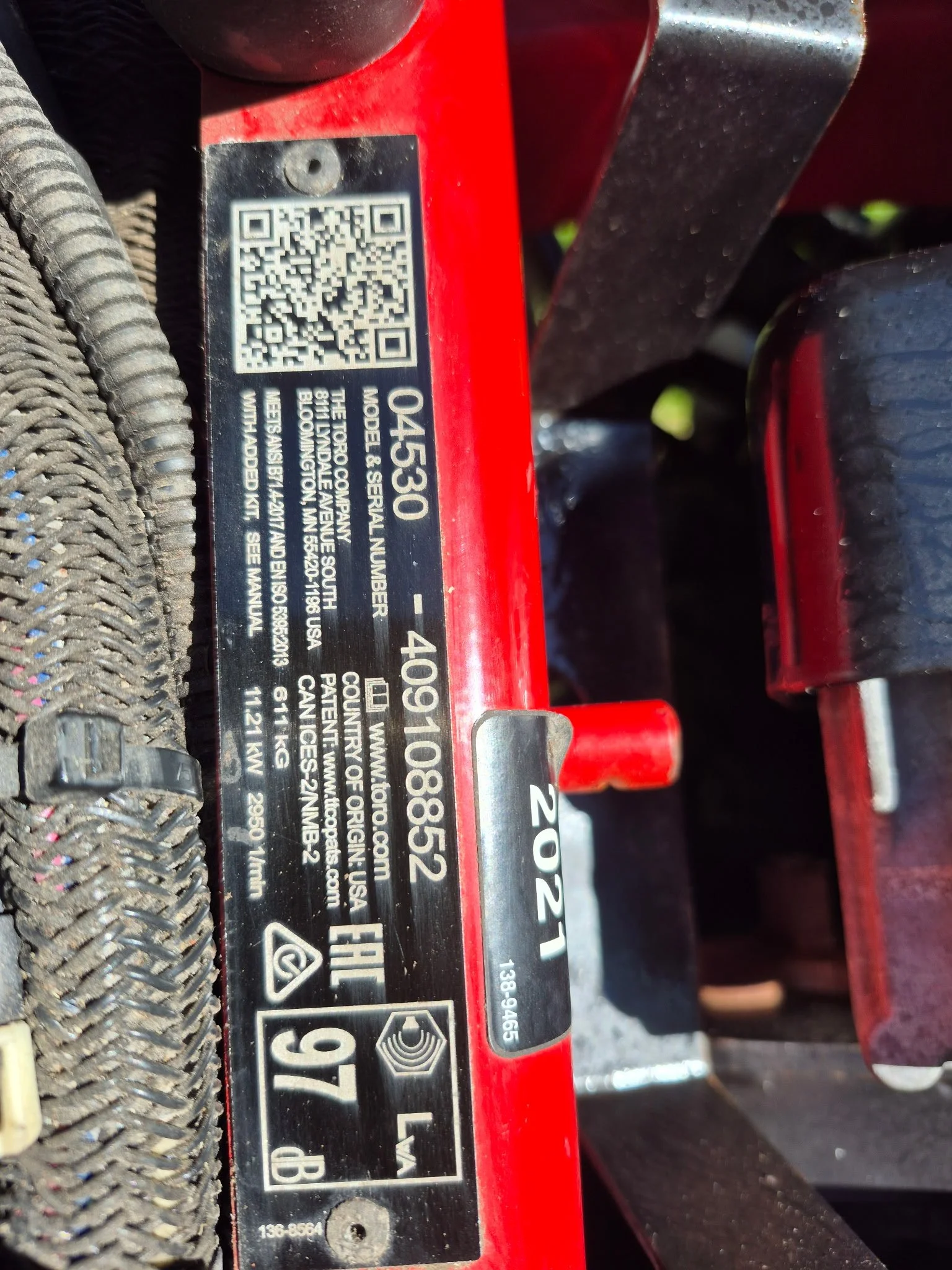 2021 Toro 3320 greensmower