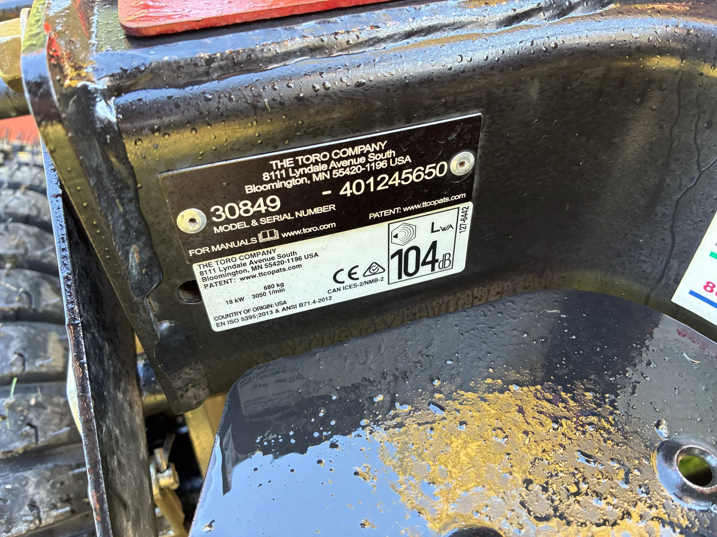 2018 Toro groundmaster 3505