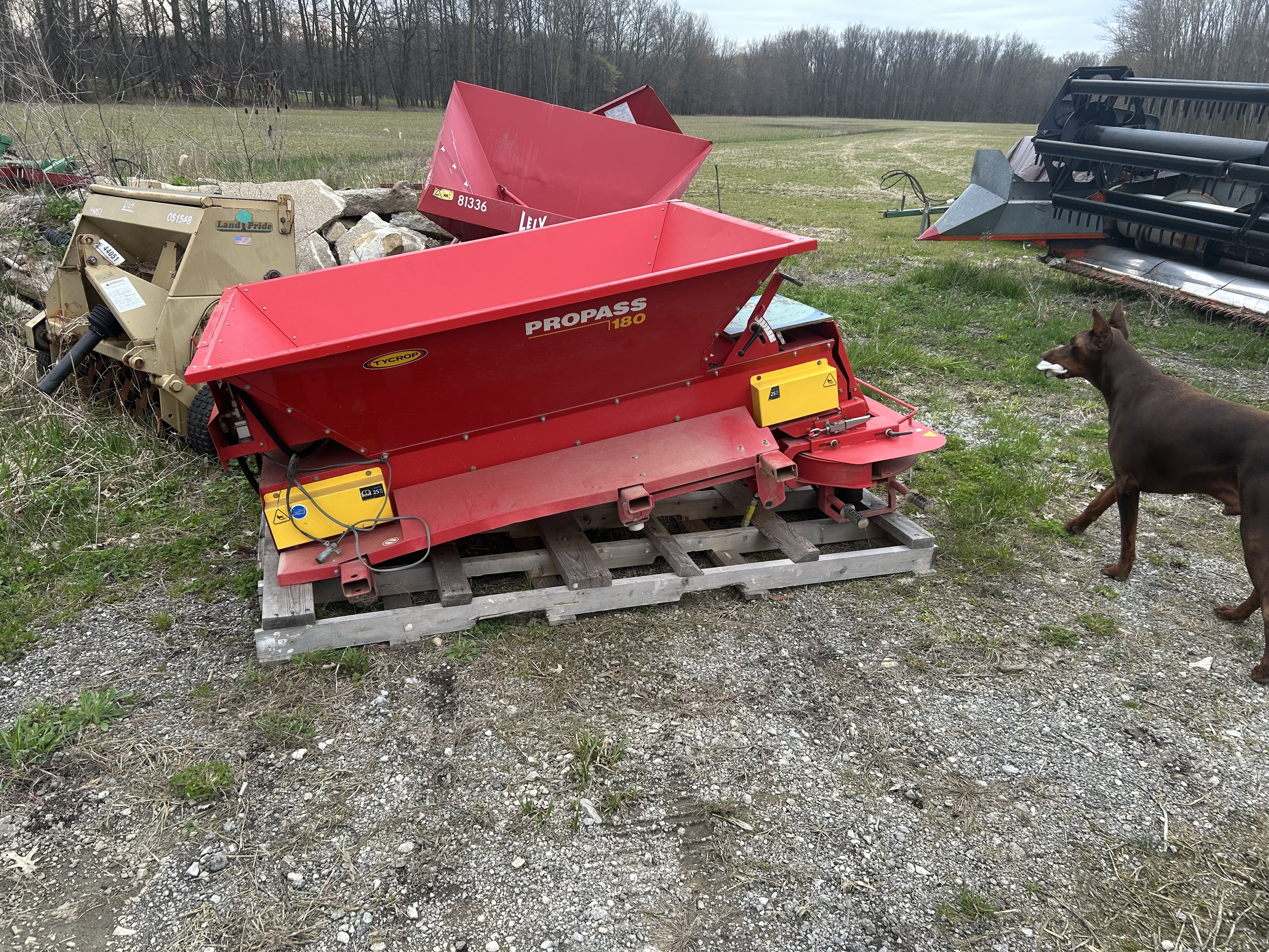 Propass 180 topdresser for a Toro workman