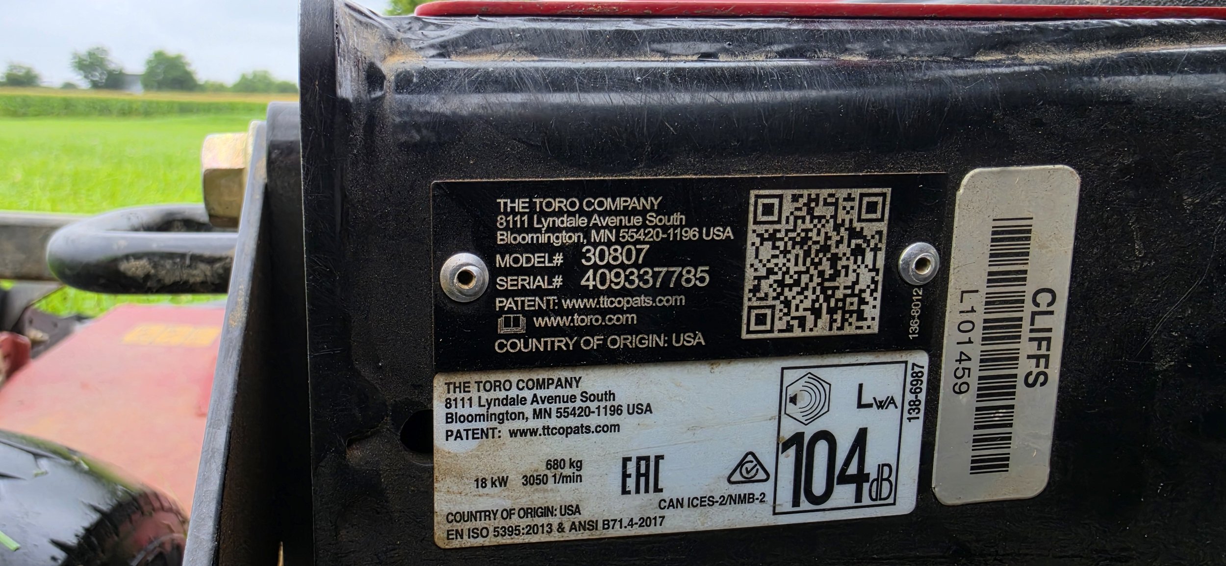 2021 Toro 3500 D sidewinder