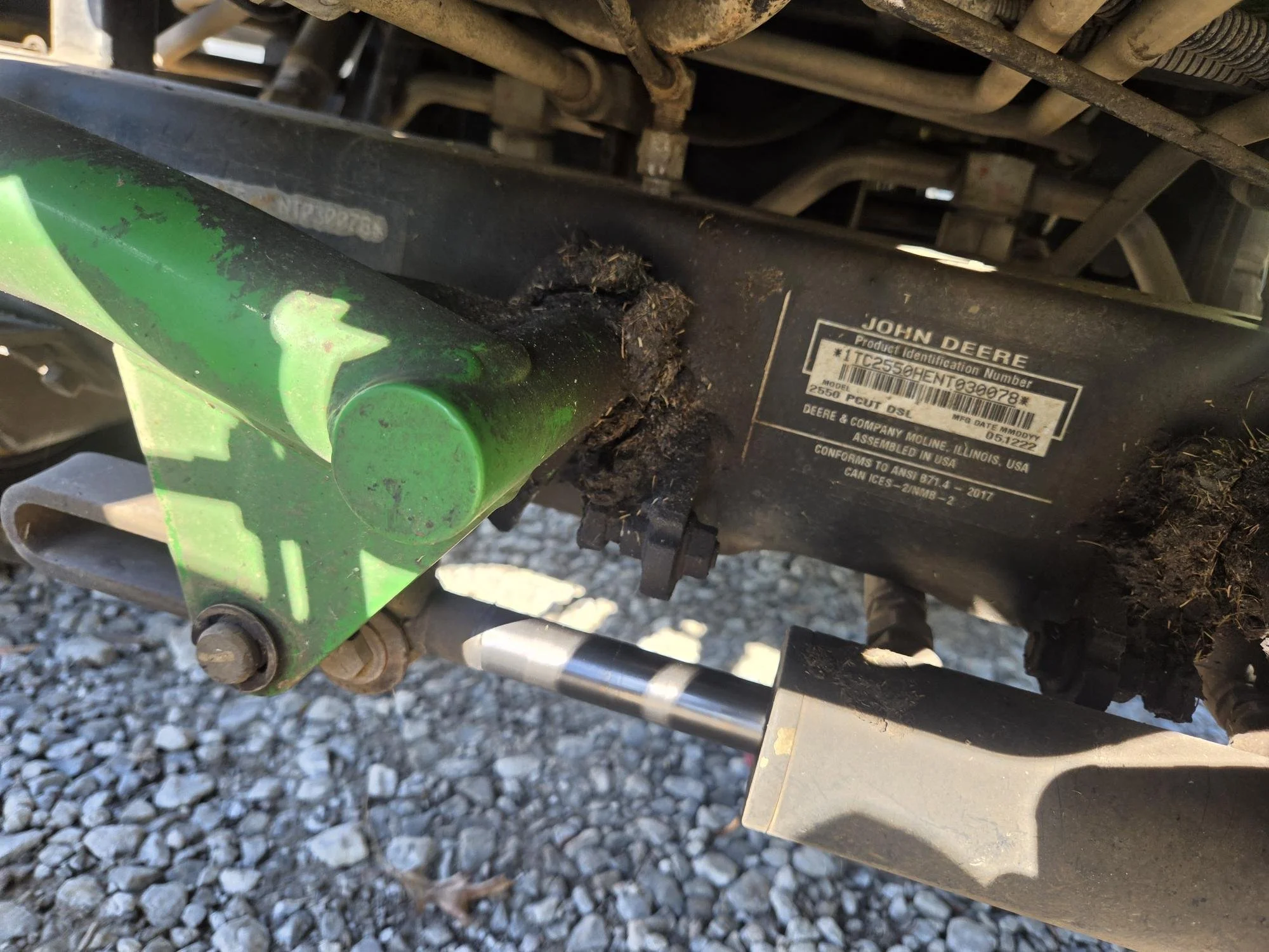 2022 John Deere Diesel greensmower 2550