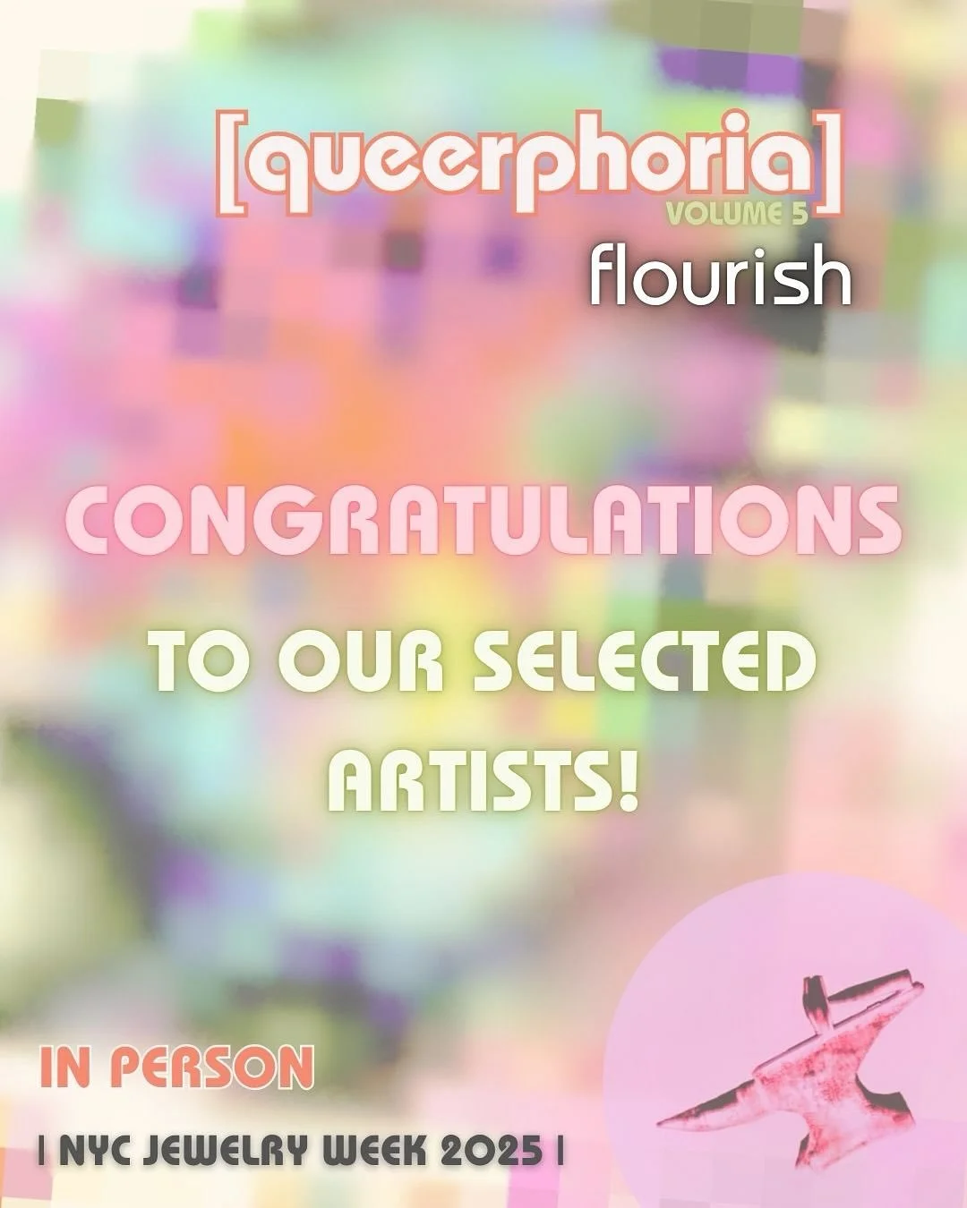 ✨We are excited to (finally) announce the selected artists for [queerphoria] vol.5: flourish being held in person at @urbanglass_nyc during NYCJW25!!✨
.
🌱We received so many amazing applications, and the work was absolutely spectacular!! We will be 