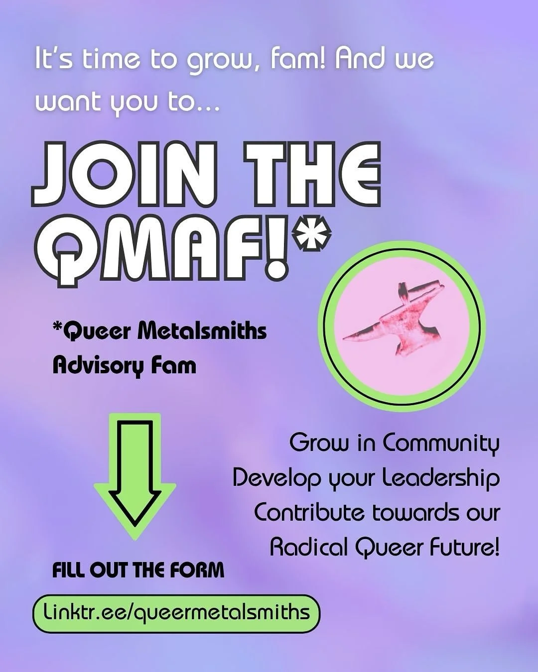 📣Exciting news, y’all... It’s time to grow, and we want you to join the QM Advisory Fam!🏳️‍🌈🏳️‍⚧️
.
🔴As we are watching horrific attacks on queer and trans folx, Black, Indigenous, and People of Color, immigrants, disabled fo