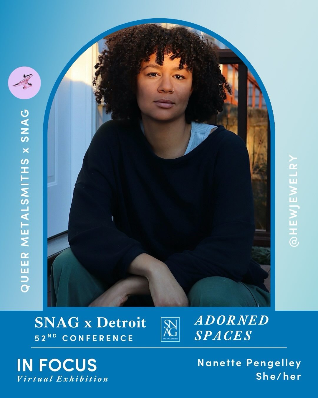 🌈Get to know the artists from the In Focus BIPOC + 2SLGBTQIA+ Virtual Exhibition! 
.
✨Nanette Pengelley (she/her)  @hewjewelry 
&ldquo;Everything Is Fine&rdquo;

&ldquo;My work centers around the use of sustainable production methods. When I integra