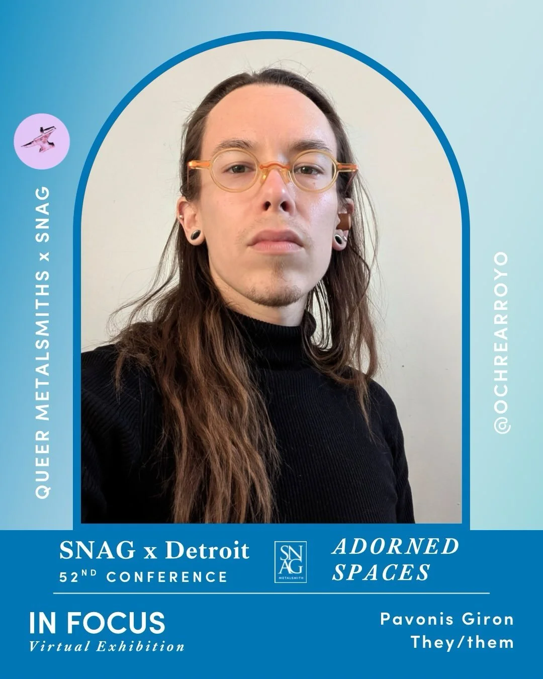 🌈Get to know the artists from the In Focus BIPOC + 2SLGBTQIA+ Virtual Exhibition! 
.
✨Pavonis Giron (they/them) @ochrearroyo 
&ldquo;Making Instruments (Brooch &amp; Pendants)&rdquo;
&ldquo;Opening of the Mouth&rdquo;

&ldquo;The forms I find myself