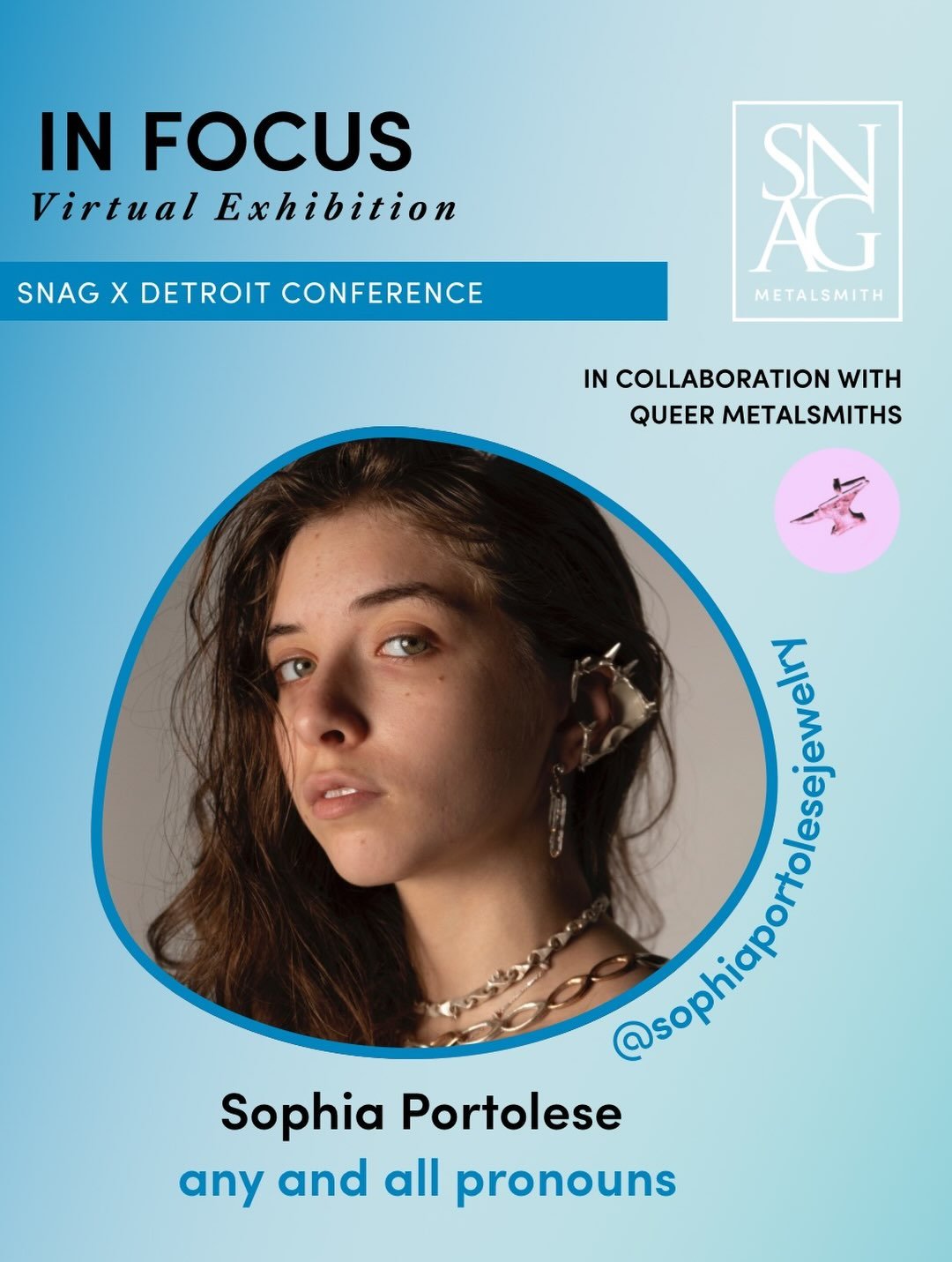 🌈Get to know the artists from the In Focus BIPOC + 2SLGBTQIA+ Virtual Exhibition! 
.
✨Sophia portolese (any and all)  @sophiaportolesejewelry 
&ldquo;As the Sun Kisses the Ocean (Punk Beach Parure)&rdquo;
&ldquo;Siren Screams (Punk Beach Parure)&rdq