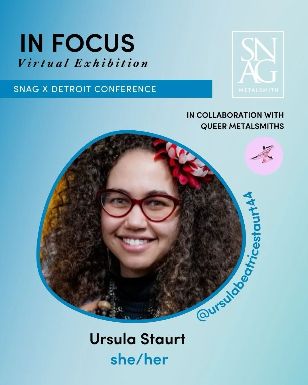 🌈Get to know the artists from the In Focus BIPOC + 2SLGBTQIA+ Virtual Exhibition! 
.
✨Ursula Staurt (she/her)  @ursulabeatricestuart44 
&ldquo;Fuck Ice See the Light&rdquo;
&ldquo;LOVE is In My Mouth&rdquo;
&ldquo;GAG necklace, a reminder&rdquo;
&ld