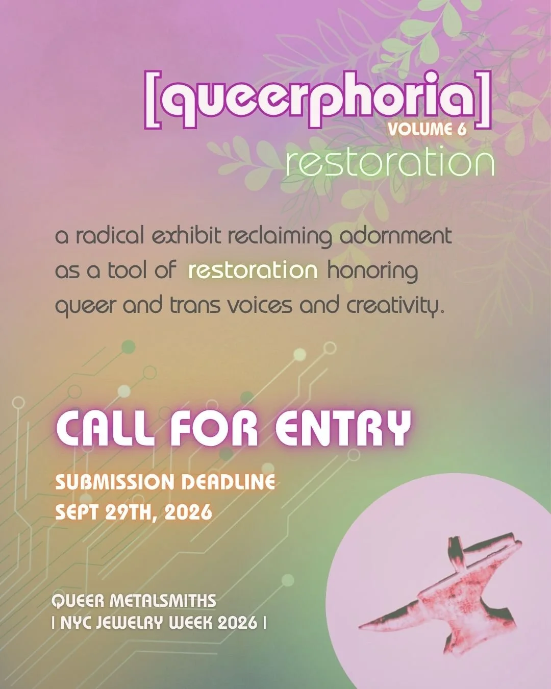 [queerphoria] vol.6: restoration Application Fee $15